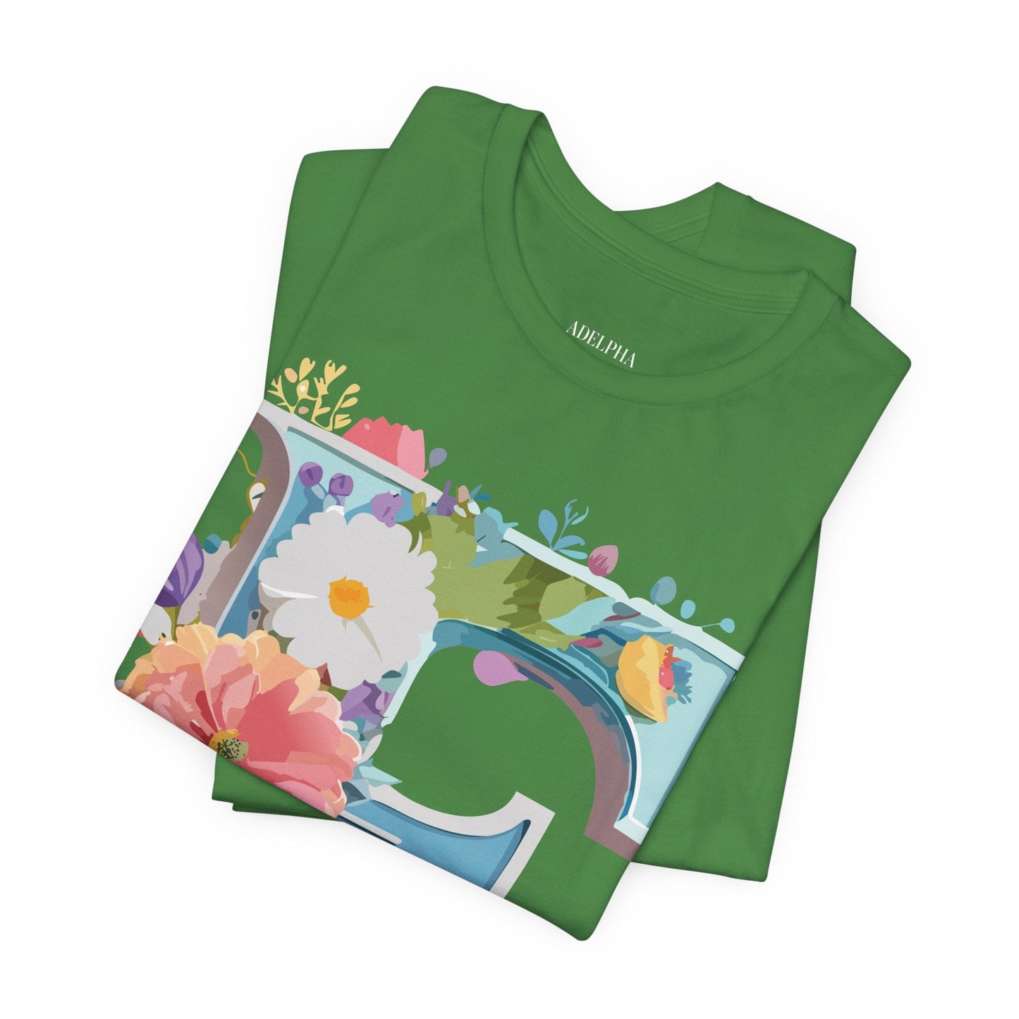 Letter F Shirt Graphic Tee Unisex Adelpha Vintage Inspired Art Design Short Sleeve