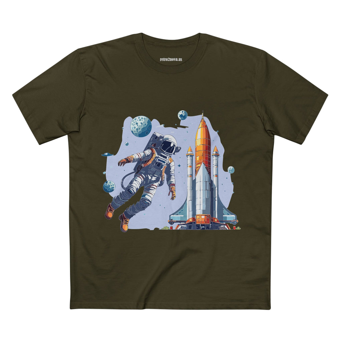 Cosmos Astronaut Graphic Tee Staple Unisex 100 Cotton Tee Shirt - CS-15