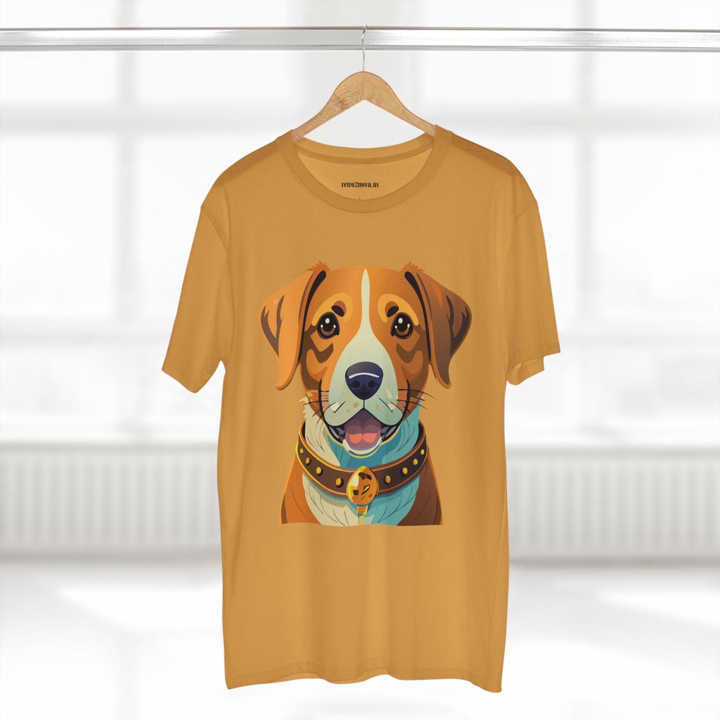 Retro2Nova Unisex Dog Shirt Premium Cotton Tee With Original Art Design Animal Print For Everyday Comfort