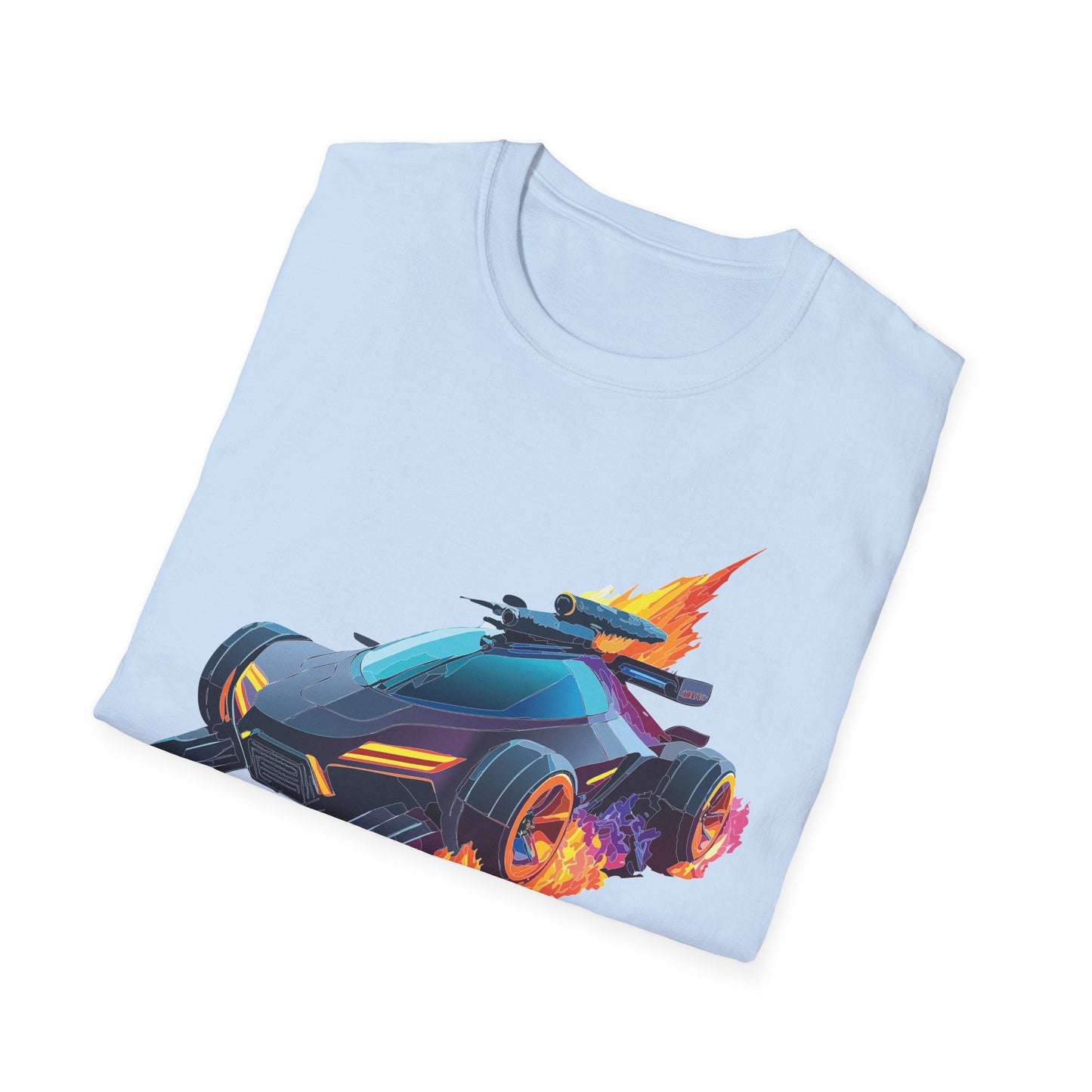Unisex Car T Shirt Hot Wheels Cars Shirt 100 Percent Ring Spun Cotton Gildan Softstyle Tee