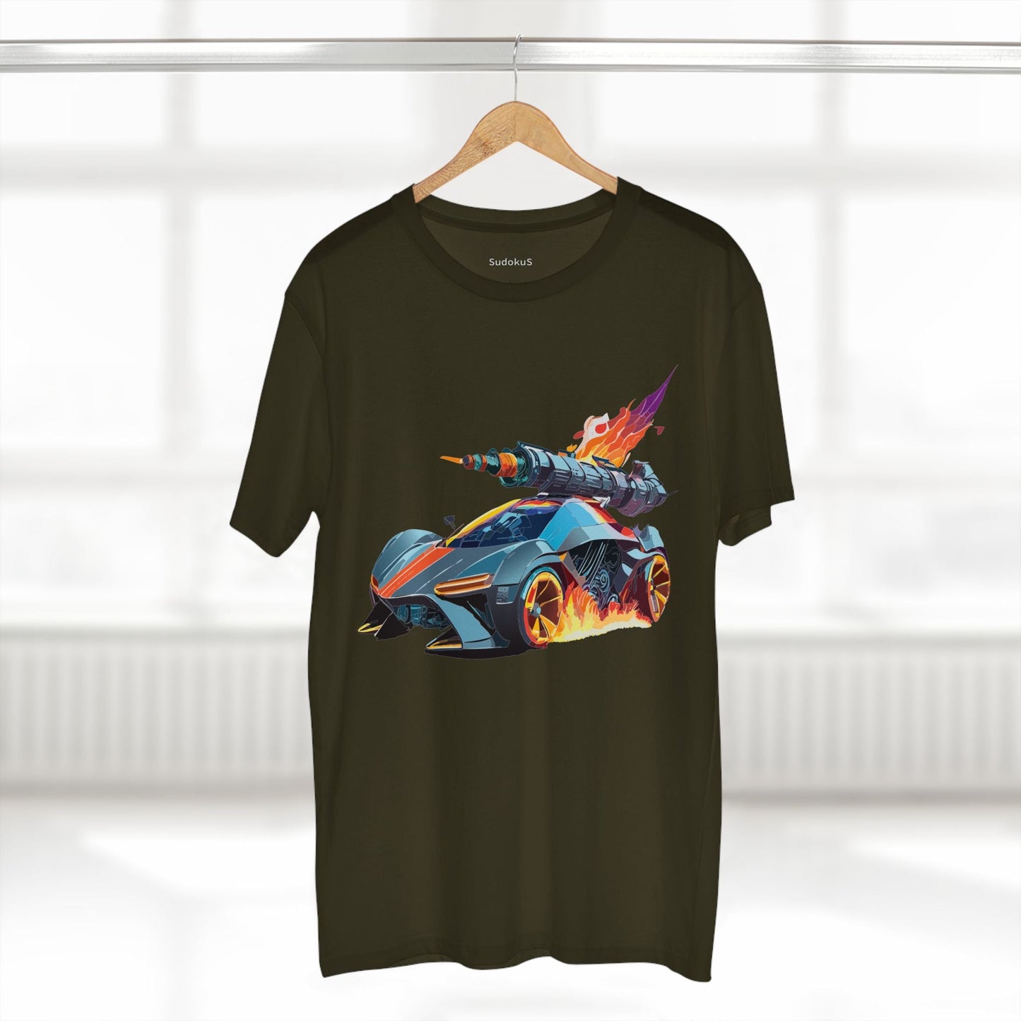Car Graphic Unisex 100 Cotton Staple Tee 17