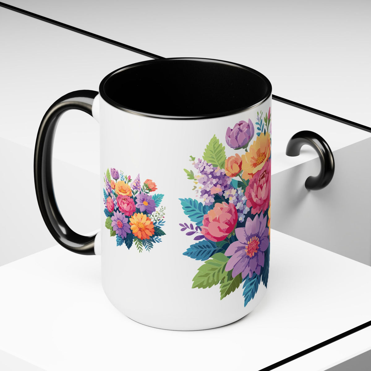 Floral Mug, Floral Cup