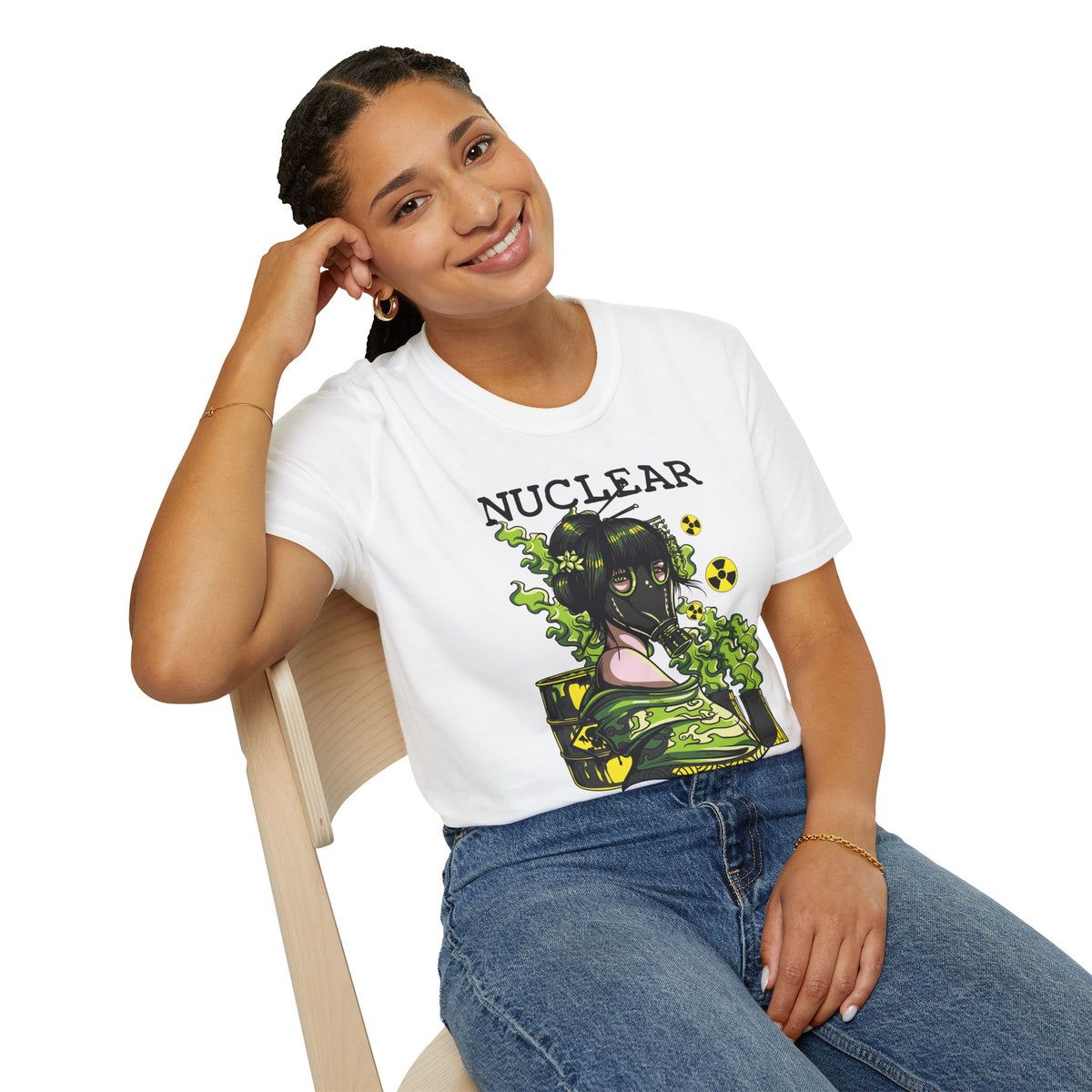Unisex Cotton T-Shirt with Cartoon Graphic Design