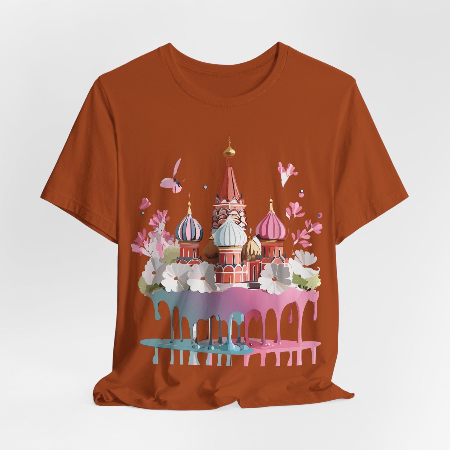 Unisex Moscow Tourist Shirt Graphic Tee By Adelpha Vintage Inspired Art For Everyday Wear