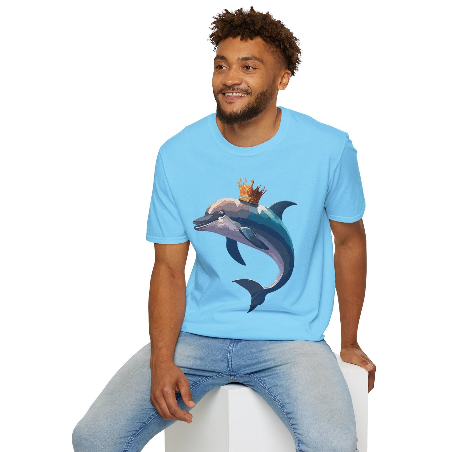 Dolphin Shirts Unisex Gildan Softstyle 64000 100 Percent Cotton Tee For Animal Lovers