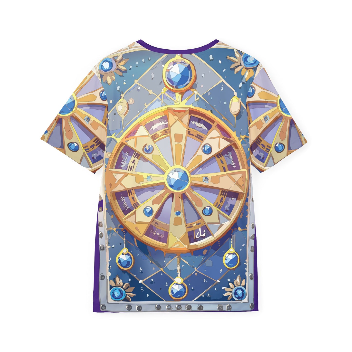 Unisex Poly T-Shirt with Abstract Graphic Design Print