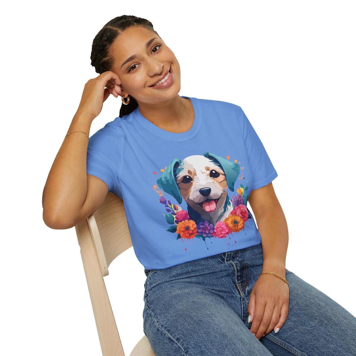 Dog Shirt Unisex Animal Tee Softstyle 64000 Gildan RingSpun Cotton