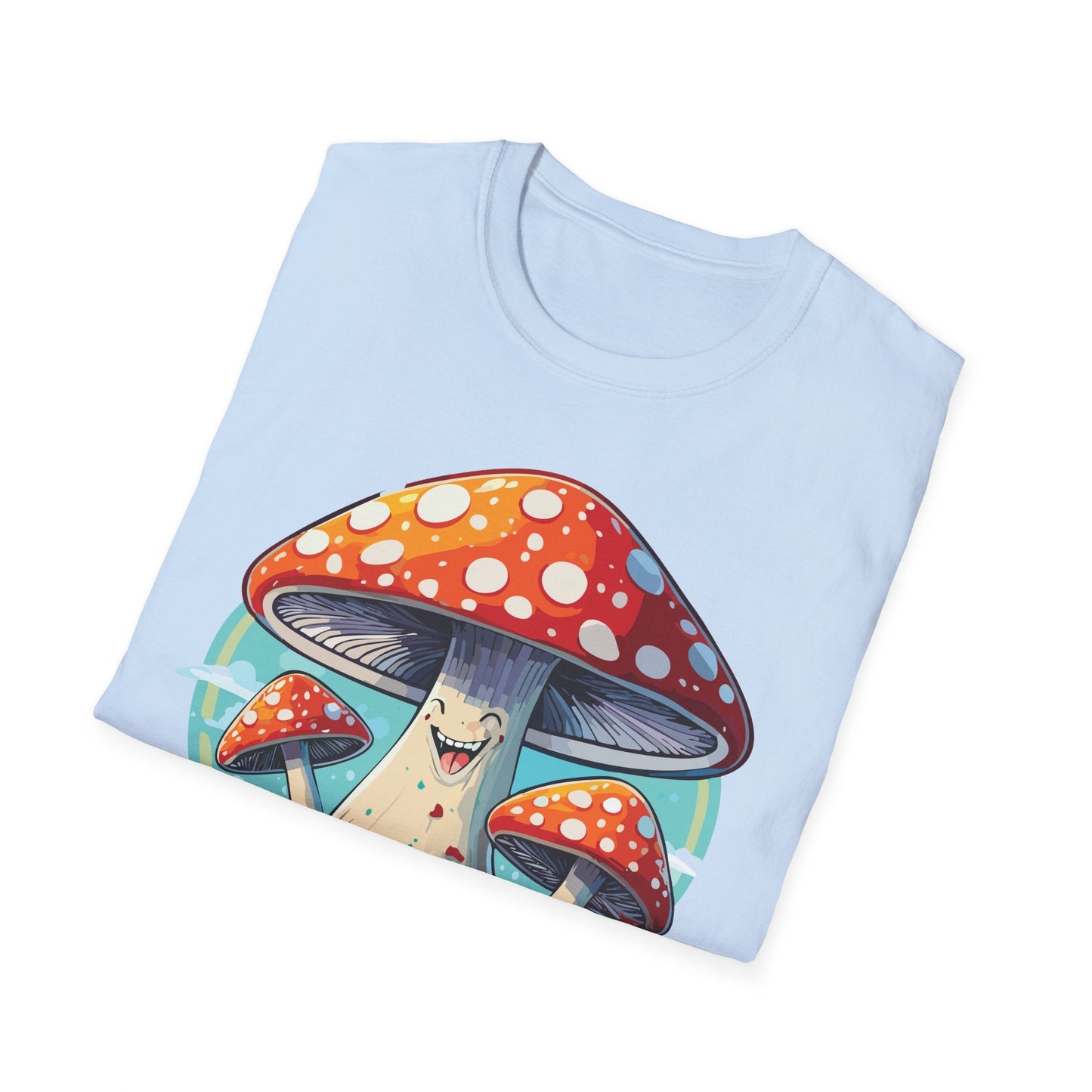 Mashroom Tee Shirt Unisex Funny Mashroom Design Softstyle Cotton Tee For Everyday Comfort