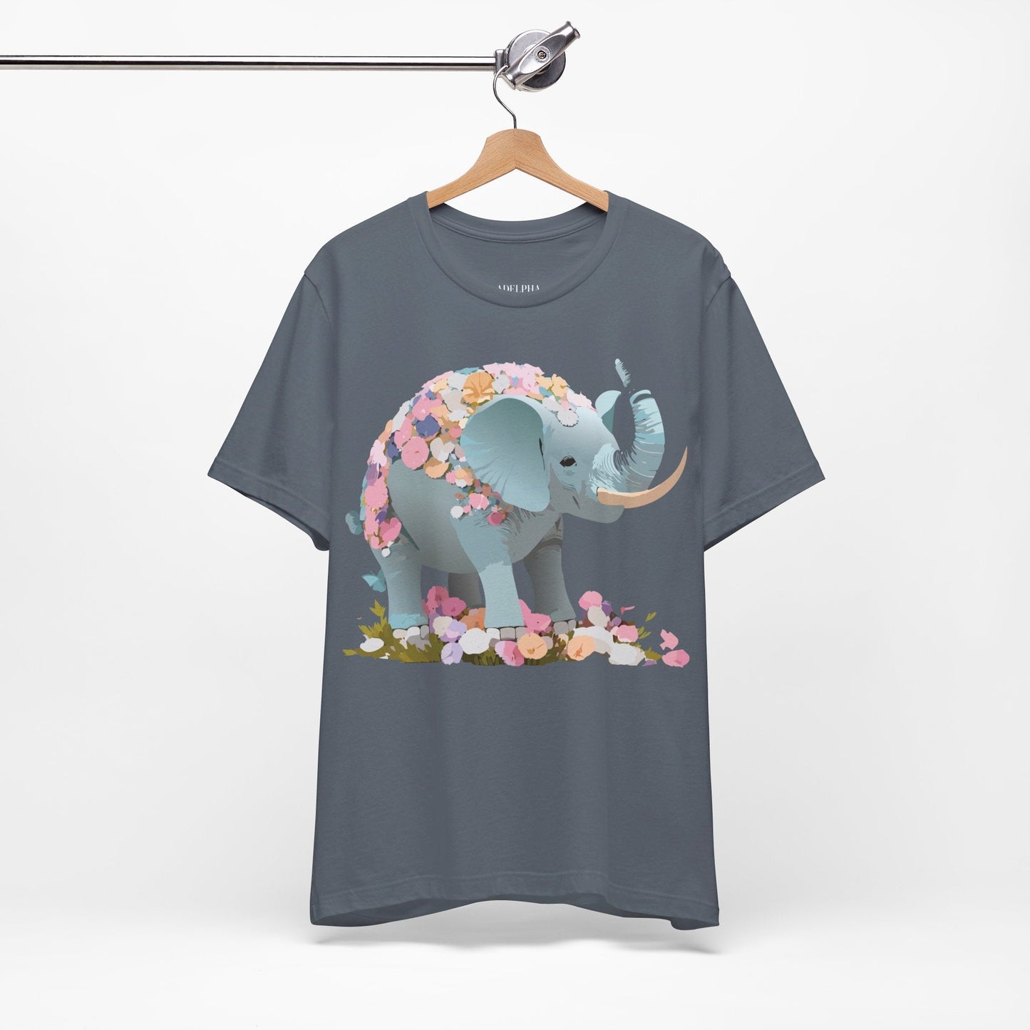 Elephant Graphic T Shirt Unisex Vintage Inspired Art Tee By Adelpha Short Sleeve