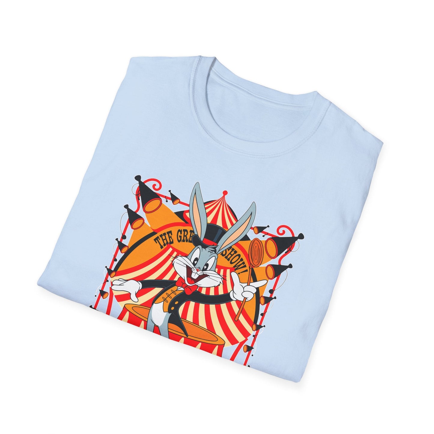 Bugs Bunny Unisex Shirt Gildan Softstyle Tee Cartoon Graphic Design 100 Percent Cotton