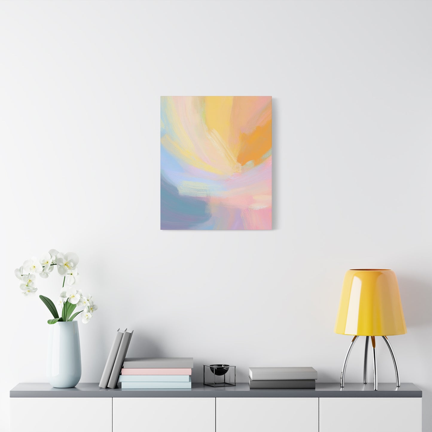 Abstract Pastel Painting Print Canvas 20x24,20x30,24x30 24x32,24x36,30x40 32x48,36x48,40x60 Pine-Wood Inner Frame ABS-95