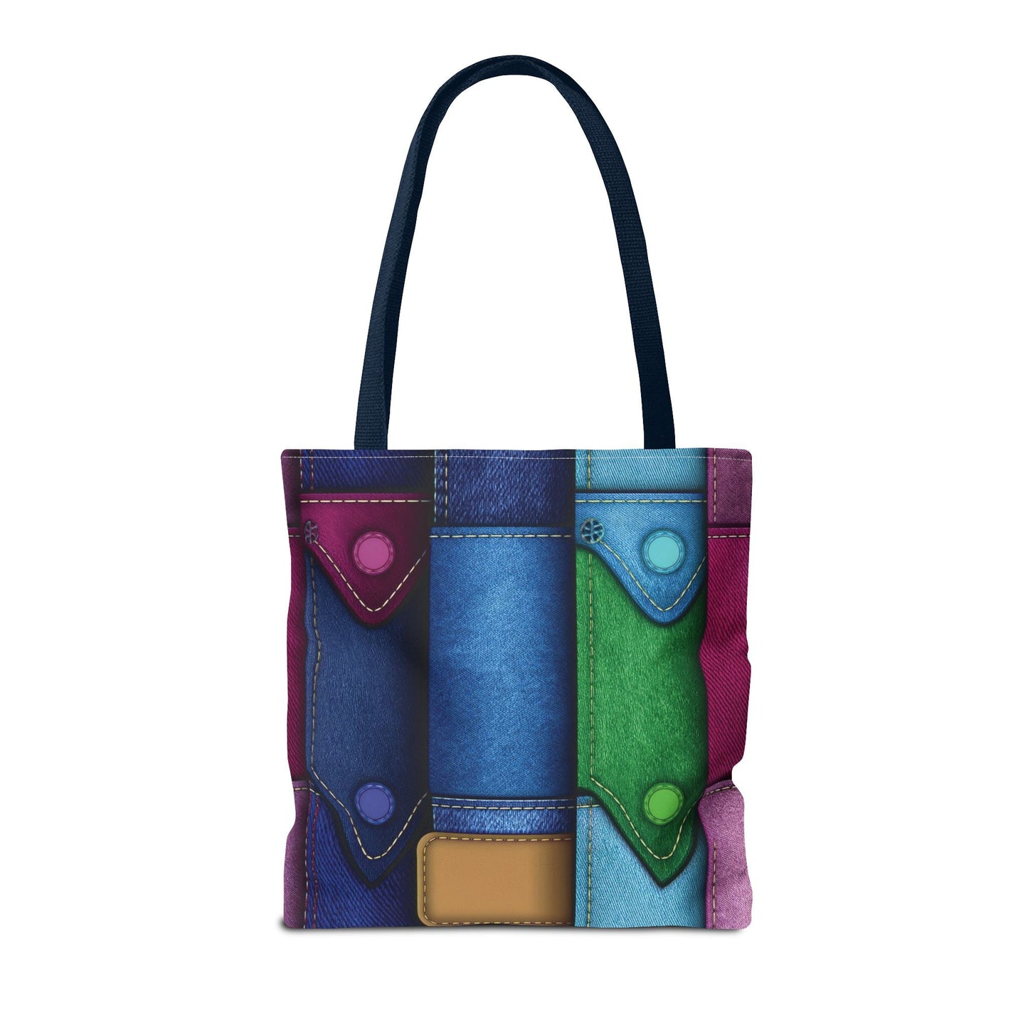 Denim Canvas Bag, Tote Bag Denim Printify