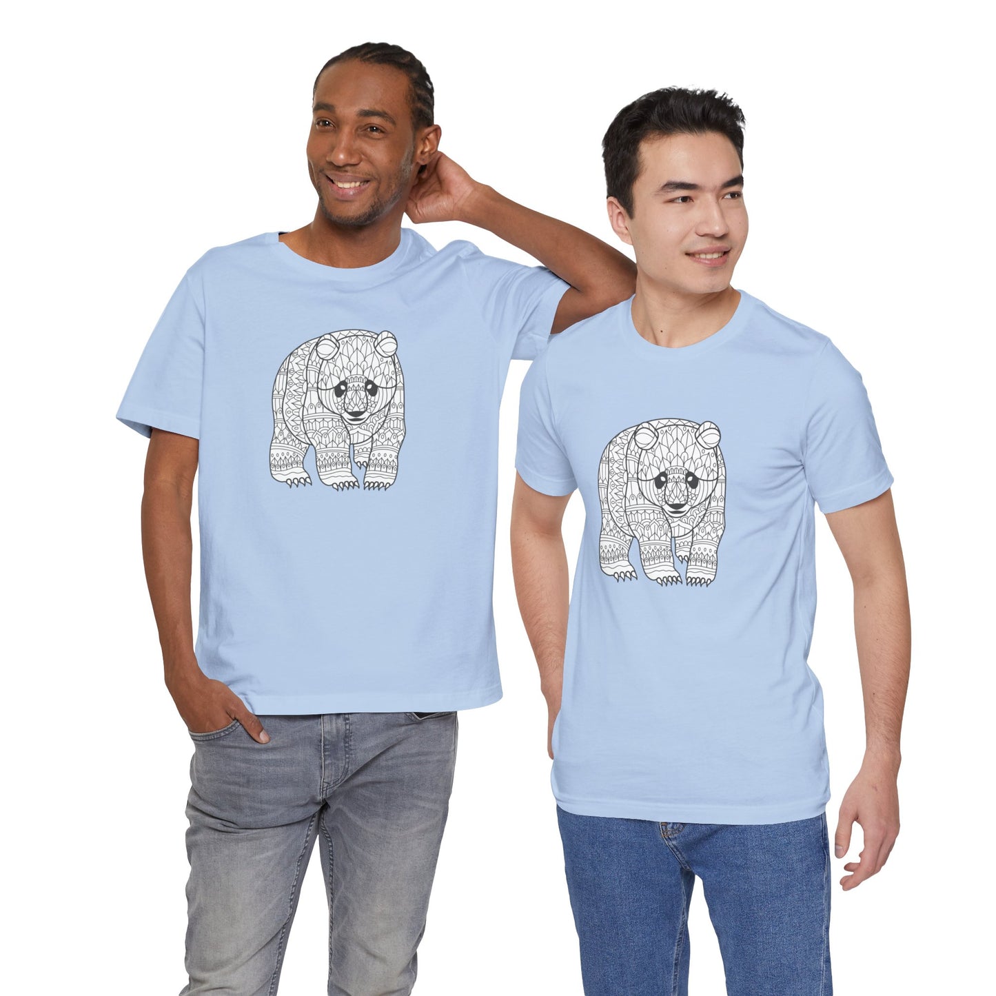 Unisex Tee Shirt with animals Print