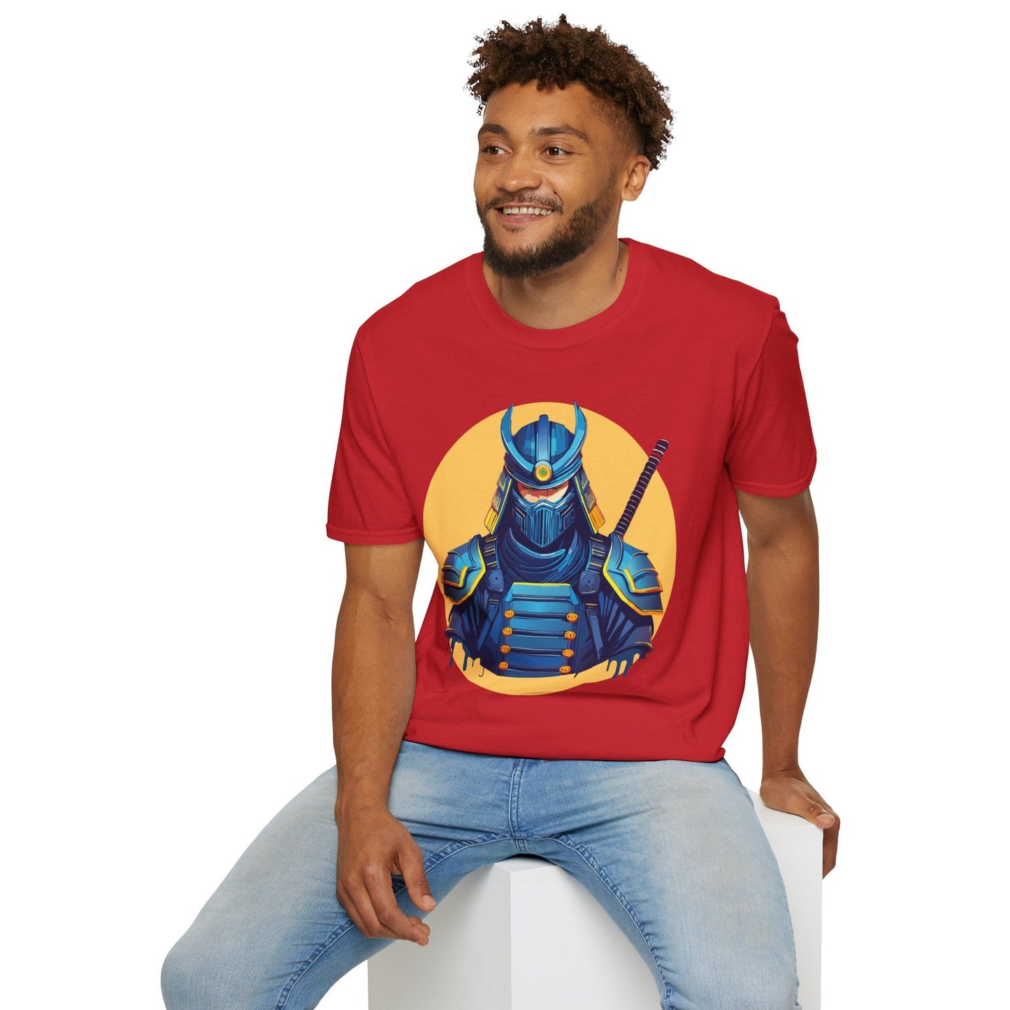 Samurai Shirt Unisex Softstyle T Shirt 100 Percent Ring Spun Cotton Tee For Everyday Comfort