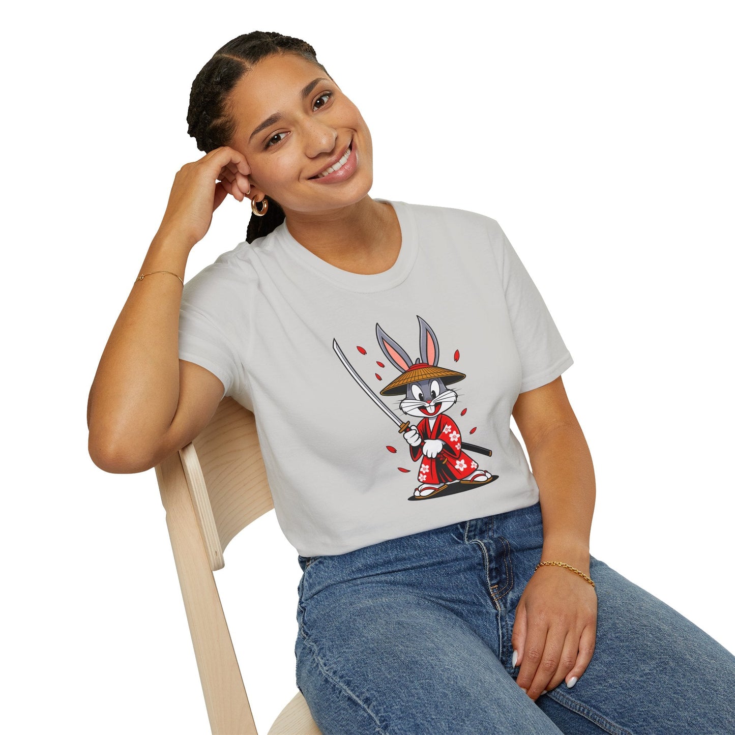 Bugs Bunny Graphic T Shirt Unisex Gildan Softstyle 64000 Cotton Tee Cartoon Animation Design