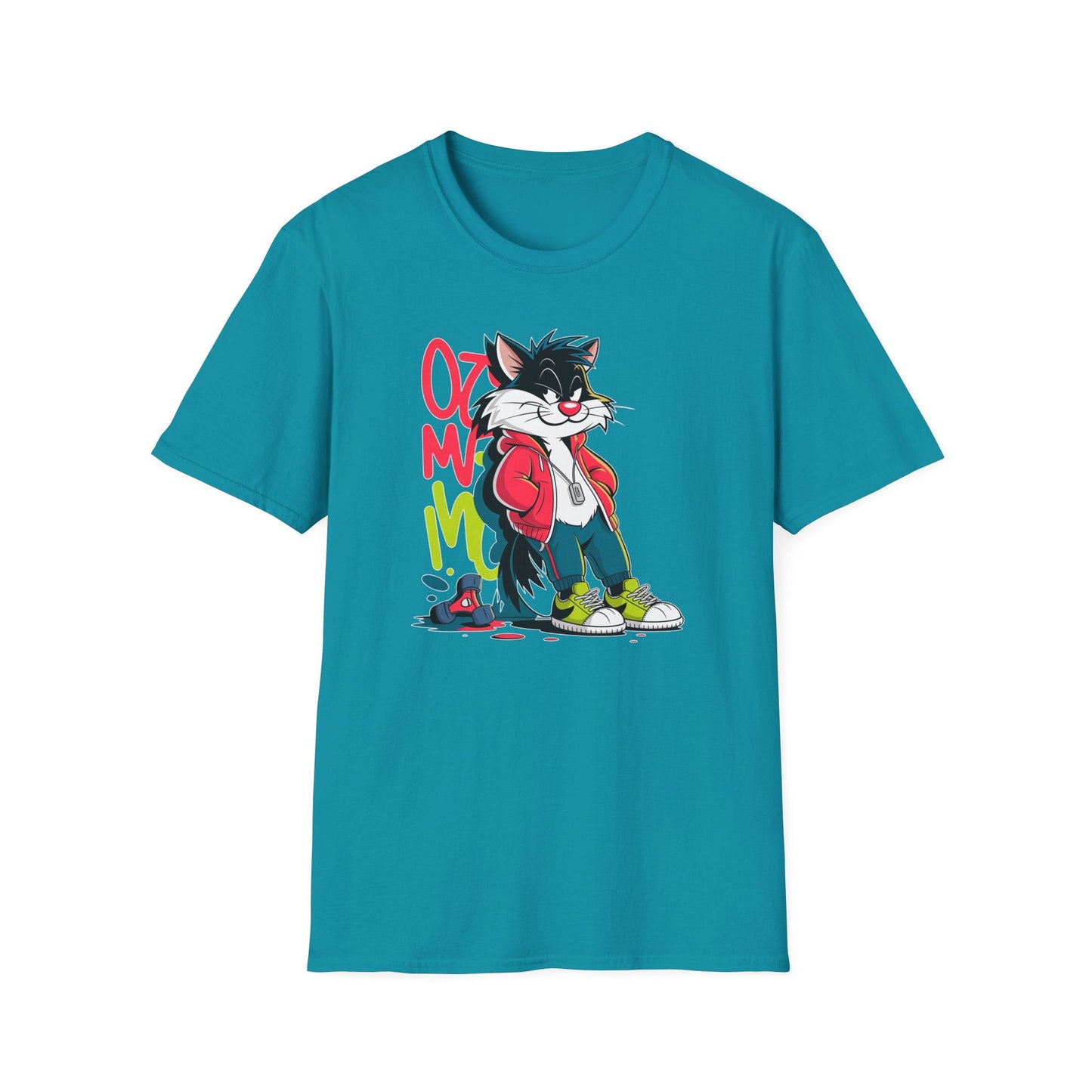 Cartoon T Shirt With Animals And Animation Tee For Unisex Softstyle Gildan 64000