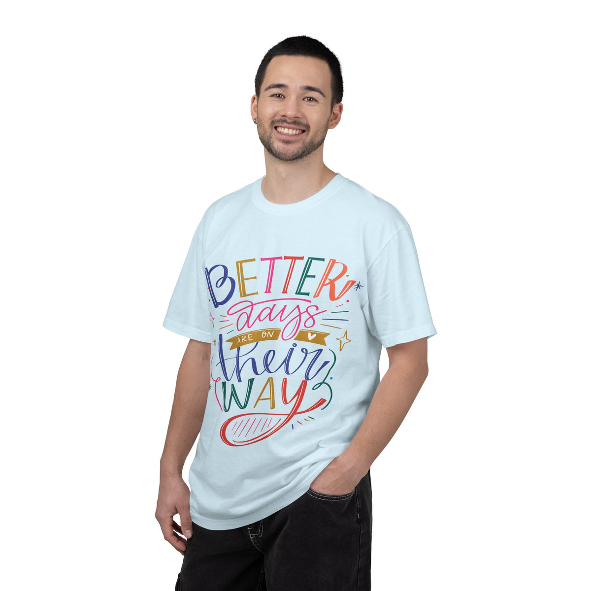 Positive Quotes Graphic Unisex Cotton T-Shirt 1