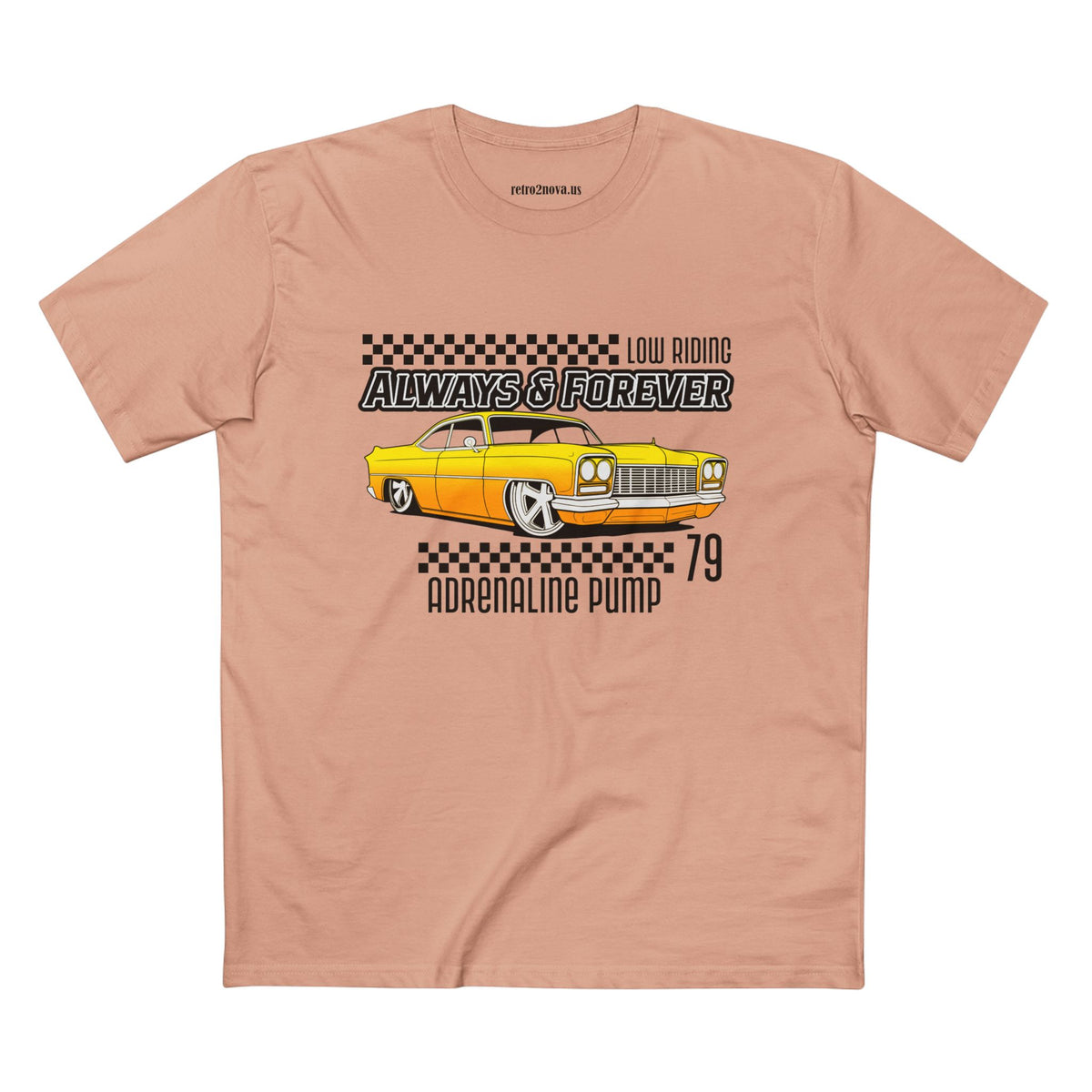 Retro Car Vintage Graphic Tee Staple Unisex 100 Cotton Tee Shirt - RC-6