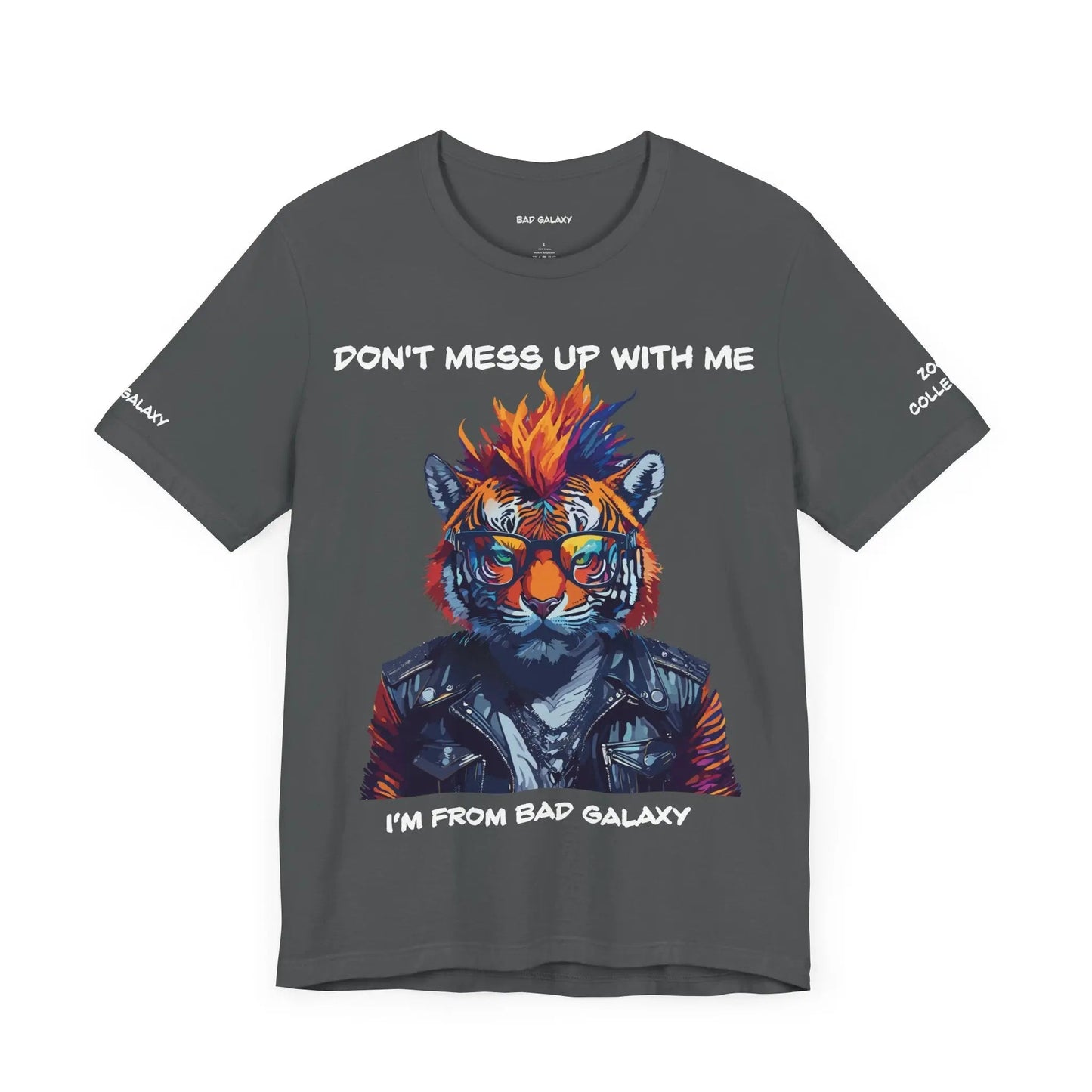 Bad Galaxy Animal T Shirt 100 Percent Cotton Eco Friendly Ink Made in USA Durable Stitching