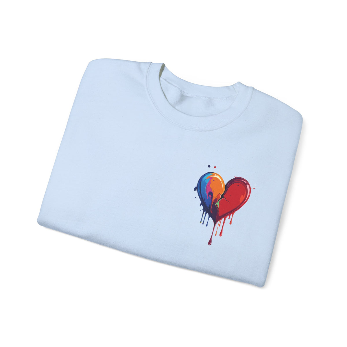 Small Bleeding Heart Sweatshirt, Small Heart Sweatshirt, Valentine's Day Sweatshirt, Heart Sweatshirt 117