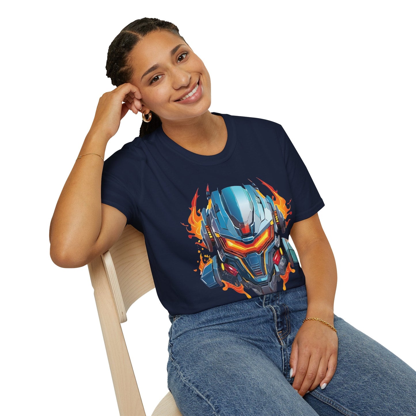 Cyborg Tee Unisex Robot Terminator Shirt Softstyle Gildan 64000 Short Sleeve Art Design