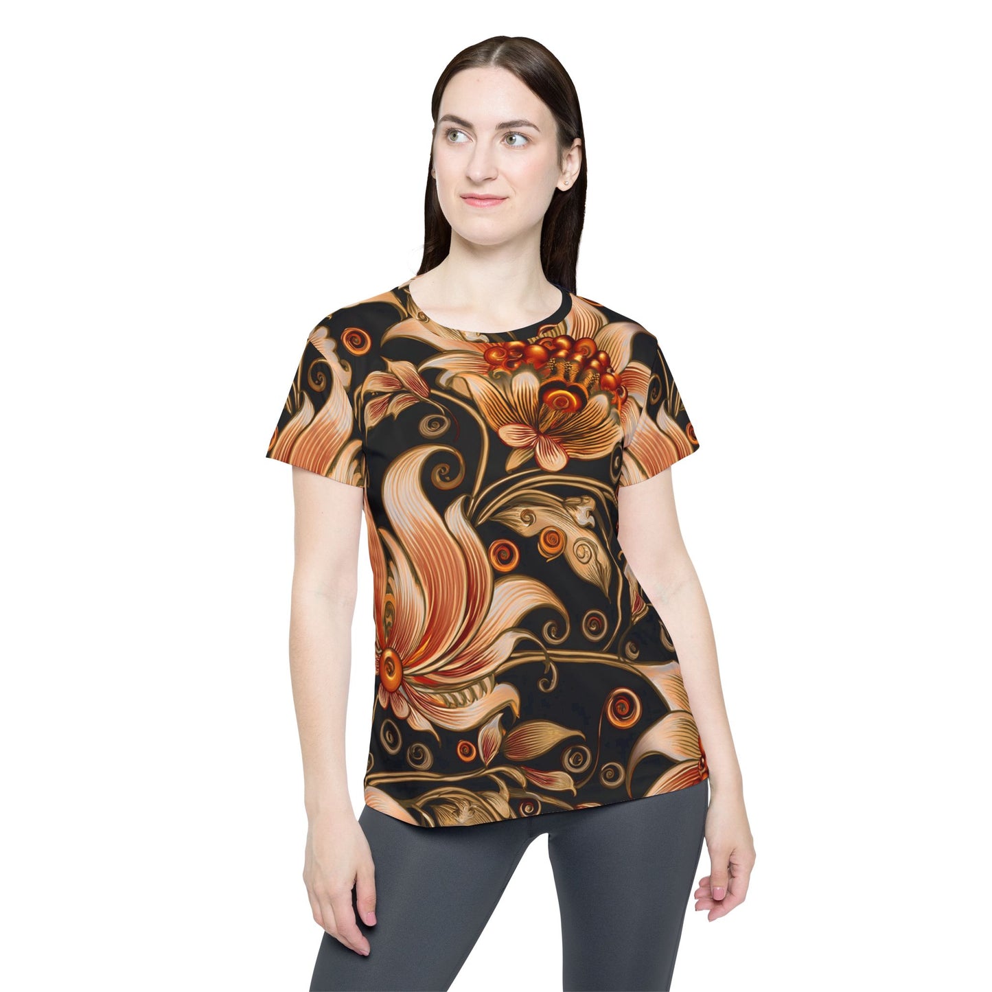 Floral Print Shirt, Shirt with Flowers