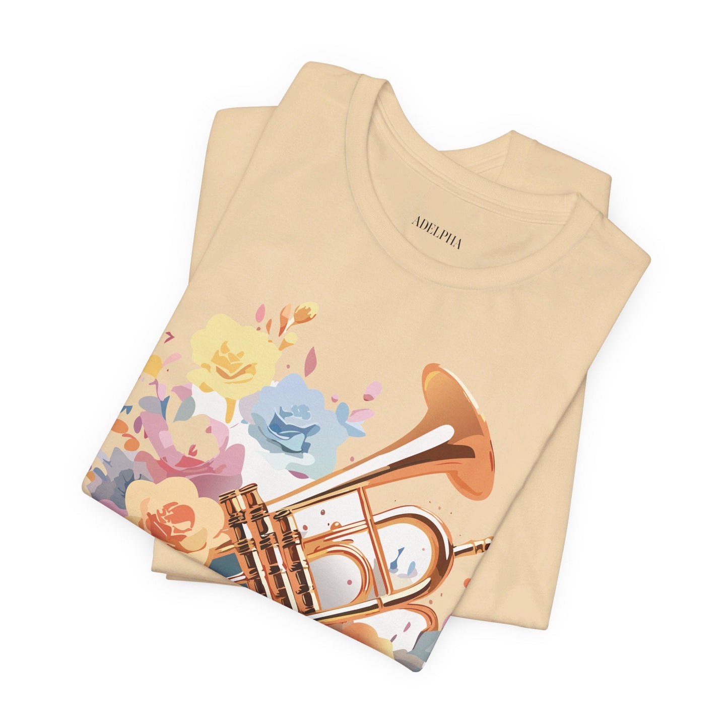 Music Graphic Unisex 100 Cotton Vintage Art with Musical Elements Tee 137