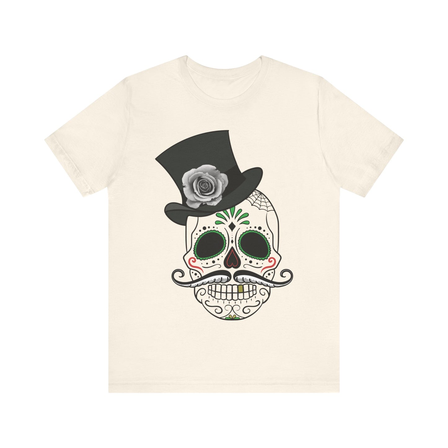 Unisex-T-Shirt aus Baumwolle mit Totenkopf