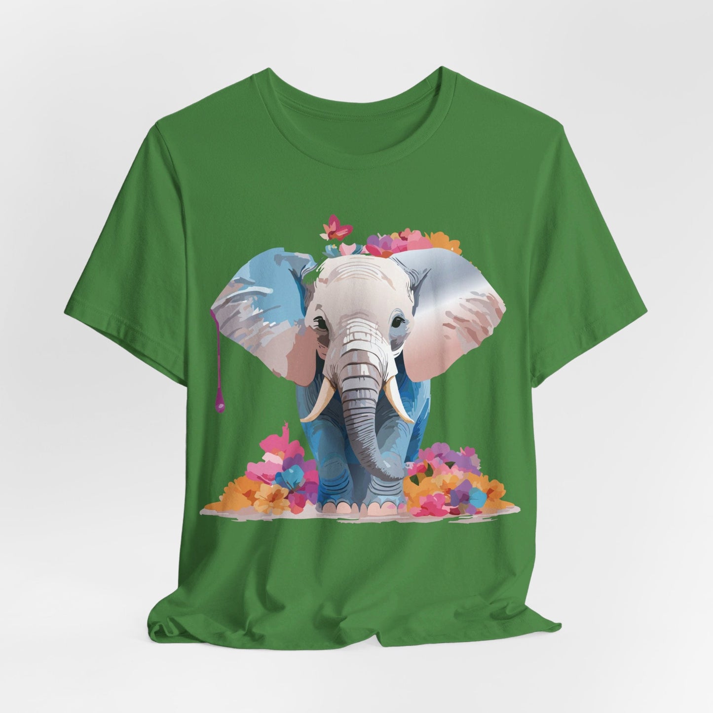 Elephant Graphic Tee Unisex Short Sleeve by Adelpha Premium Vintage Inspired Artwork