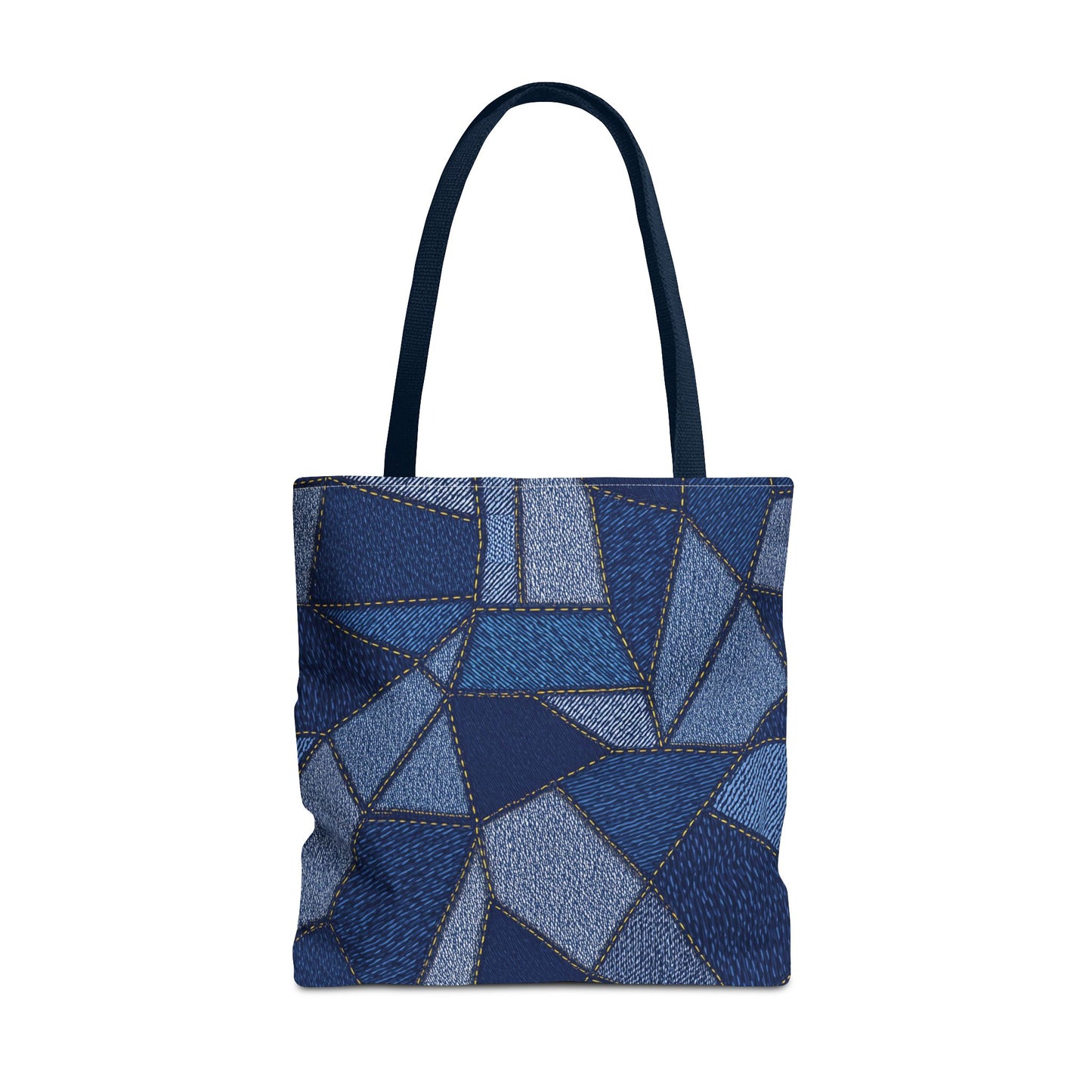Denim Fabric Imitation Print Unisex Canvas Bag Poly Spun 3 Sizes Tote Bag 104