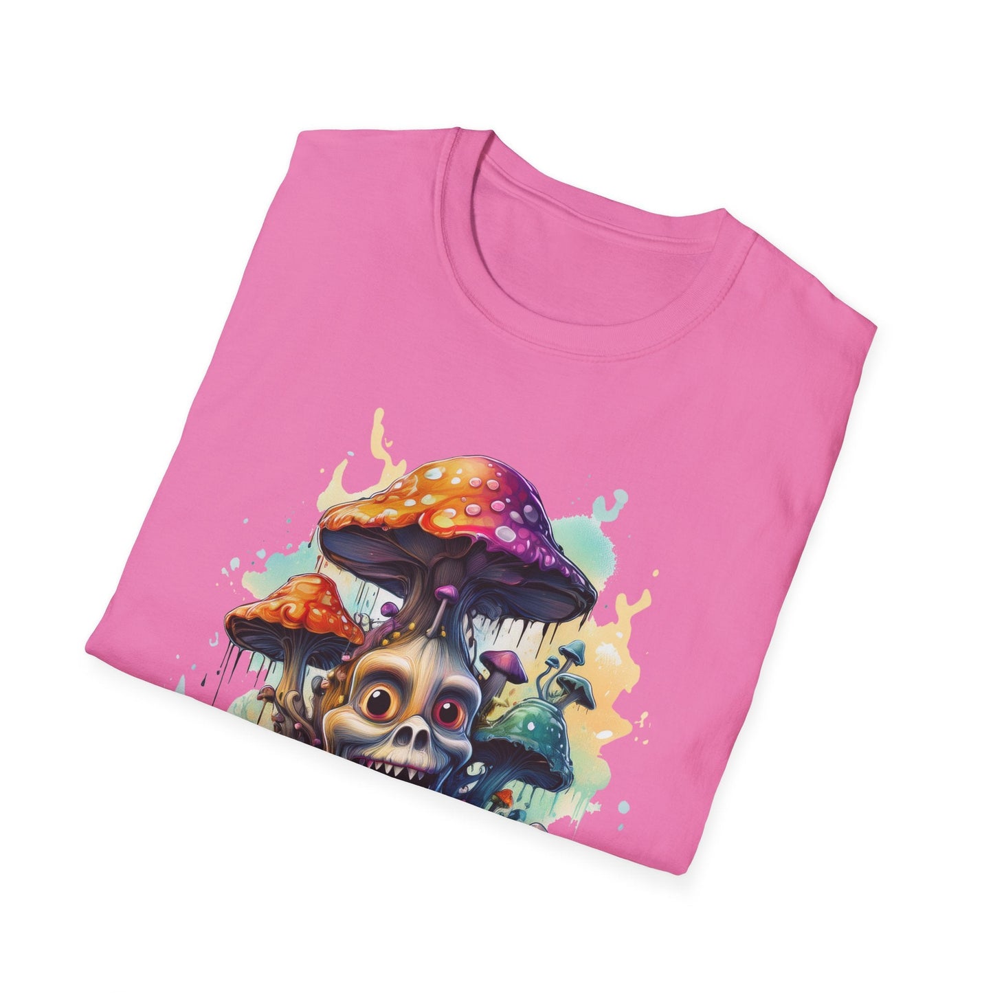 Mashroom Tee Shirt Unisex Graphic Mashroom Tee Fun Fungus Design Softstyle 64000