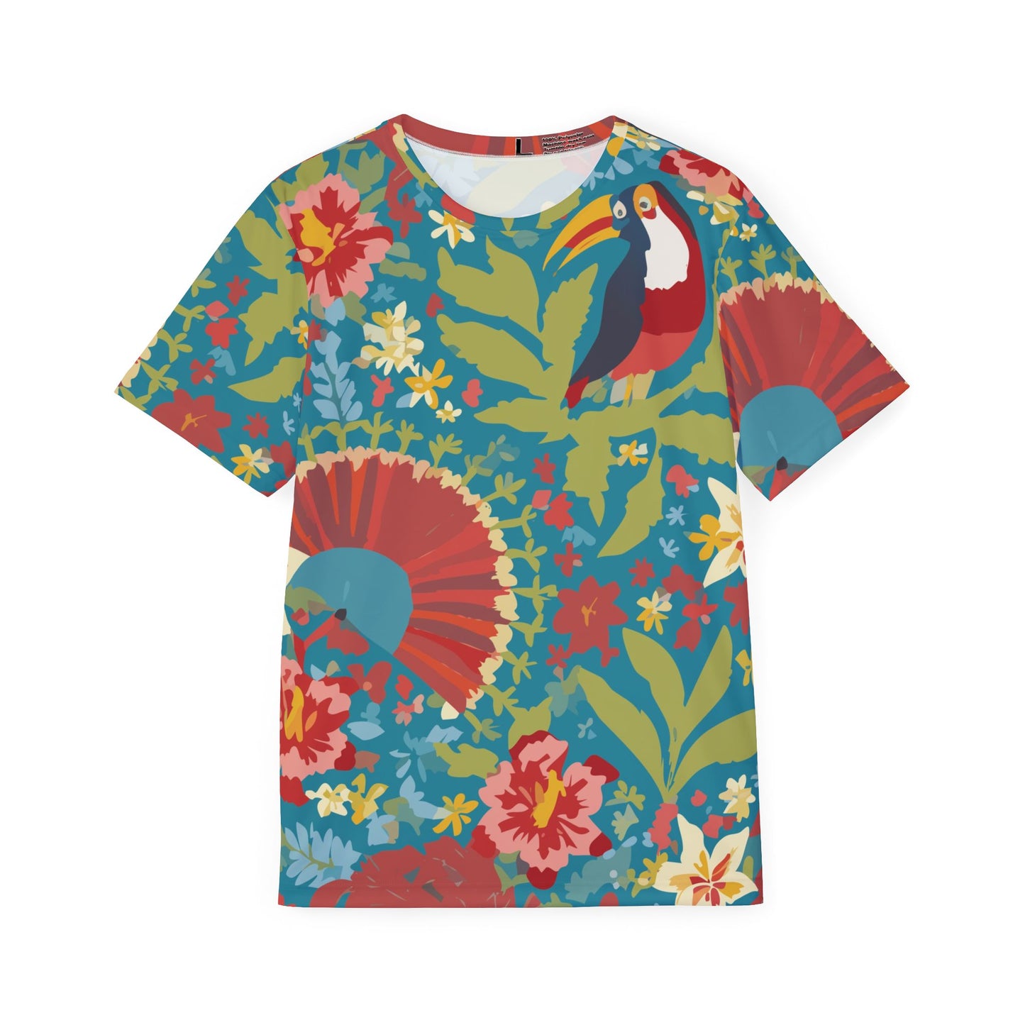 Unisex Floral Print Shirt, Shirt with Floral Print