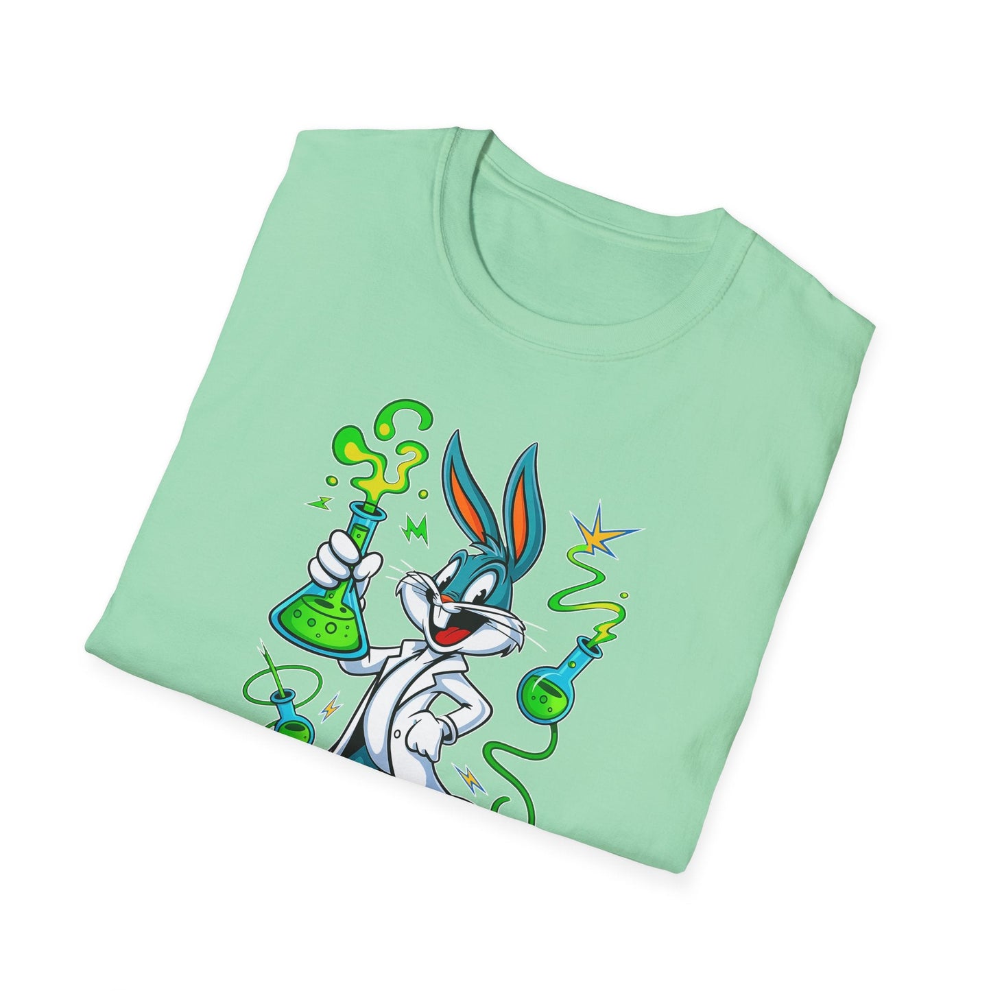 Cartoon Bunny Graphic Unisex Cotton Animal Animation Artwork Design Tee 7