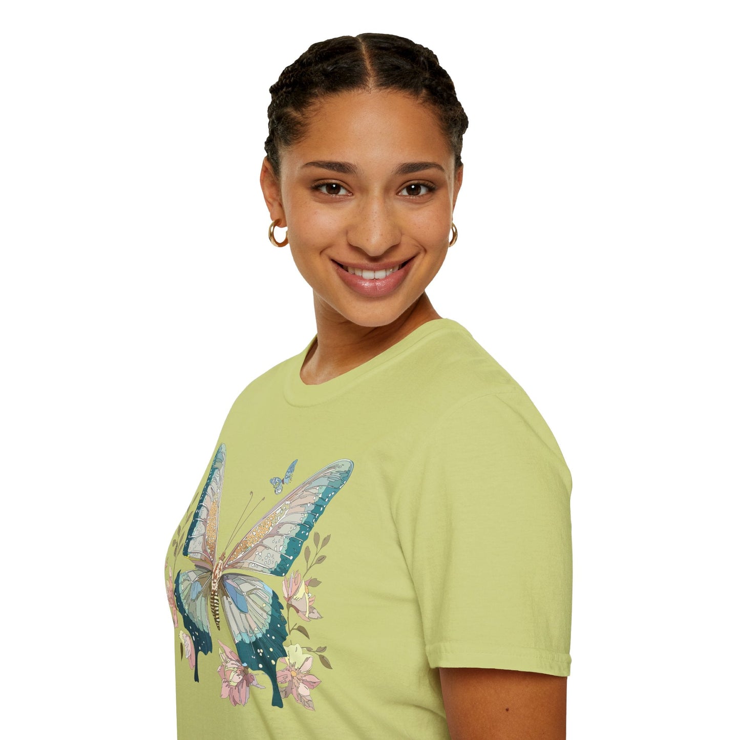 Butterfly T Shirt Unisex Softstyle Short Sleeve Gildan 64000 Monarch Inspired Shirt