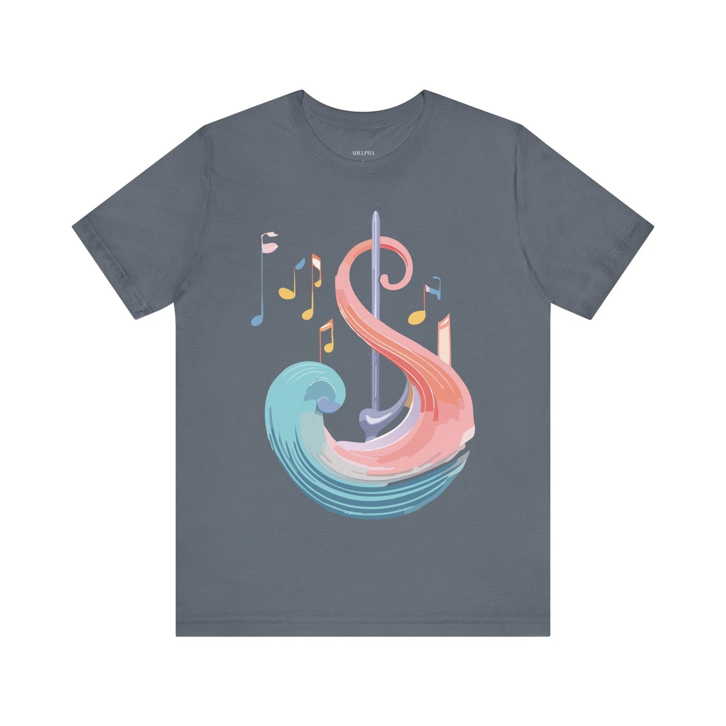Music T Shirt Graphic Tee Unisex Short Sleeve Adelpha Vintage Inspired Artwork Art Design