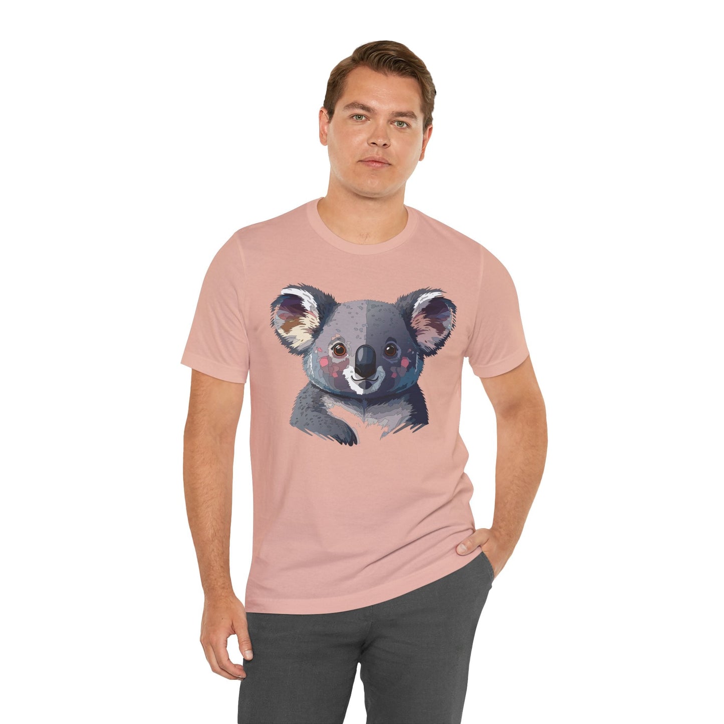 Unisex Animal Shirt With Animal Art Design Tee Wild Animals Short Sleeve Jersey Cotton