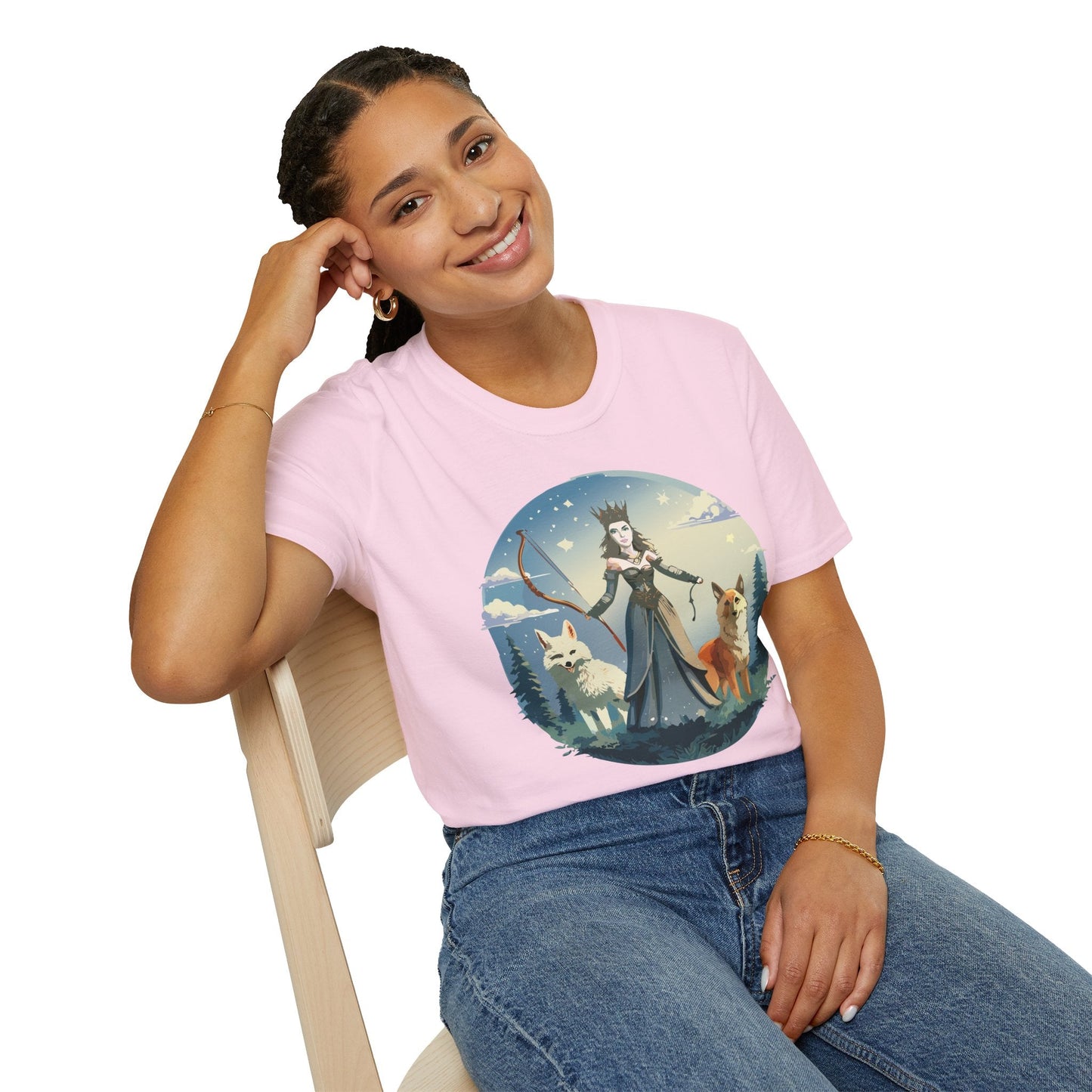Women Graphic T Shirt Art Design Tee Unisex Softstyle Cotton Gildan 64000 Premium Comfort
