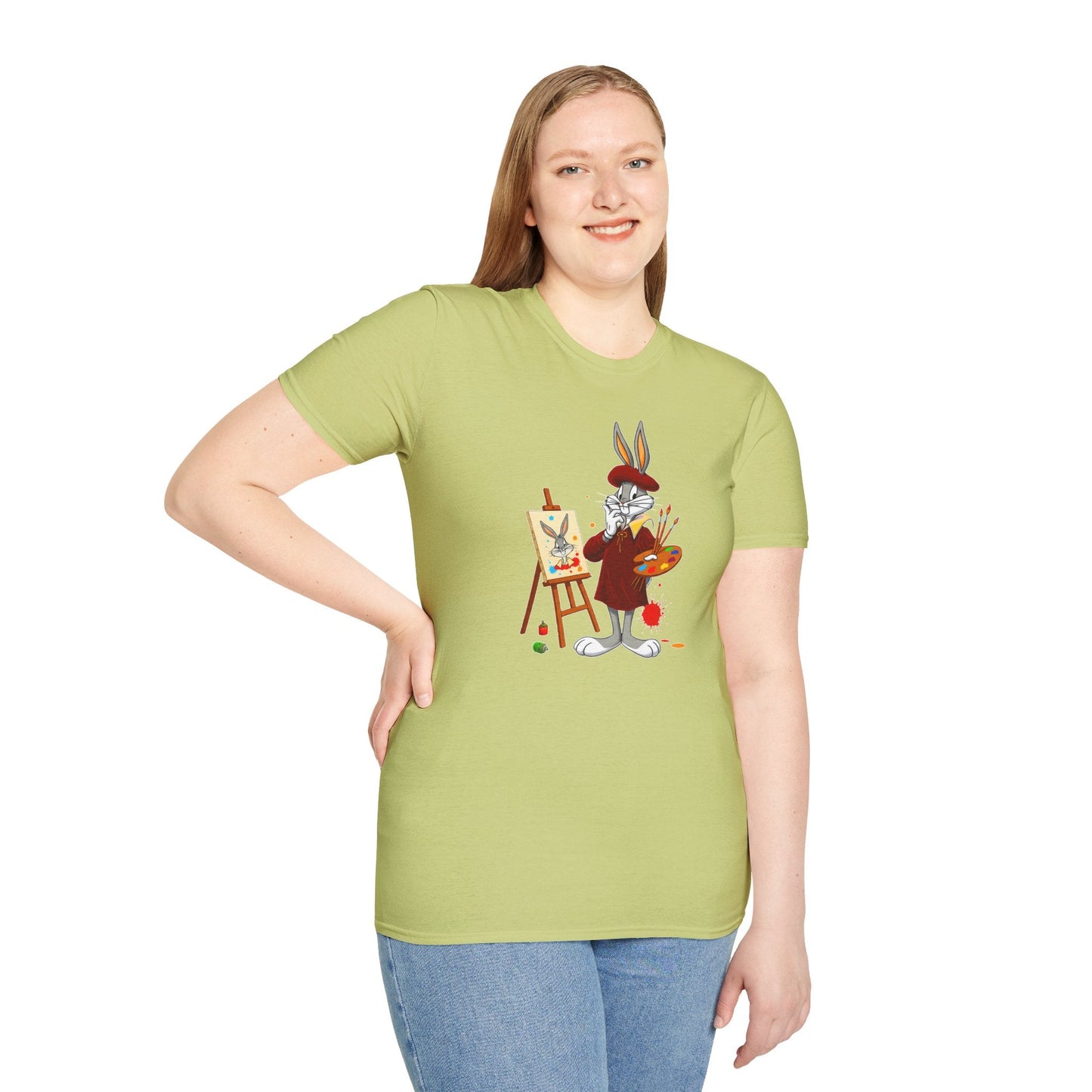 Bugs Bunny Shirt Unisex Cartoon T Shirt Softstyle 64000 Graphic Tee By Gildan Brand