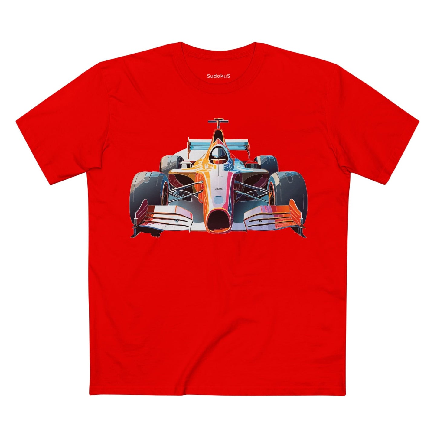 Car Graphic Unisex 100 Cotton Staple Tee 8
