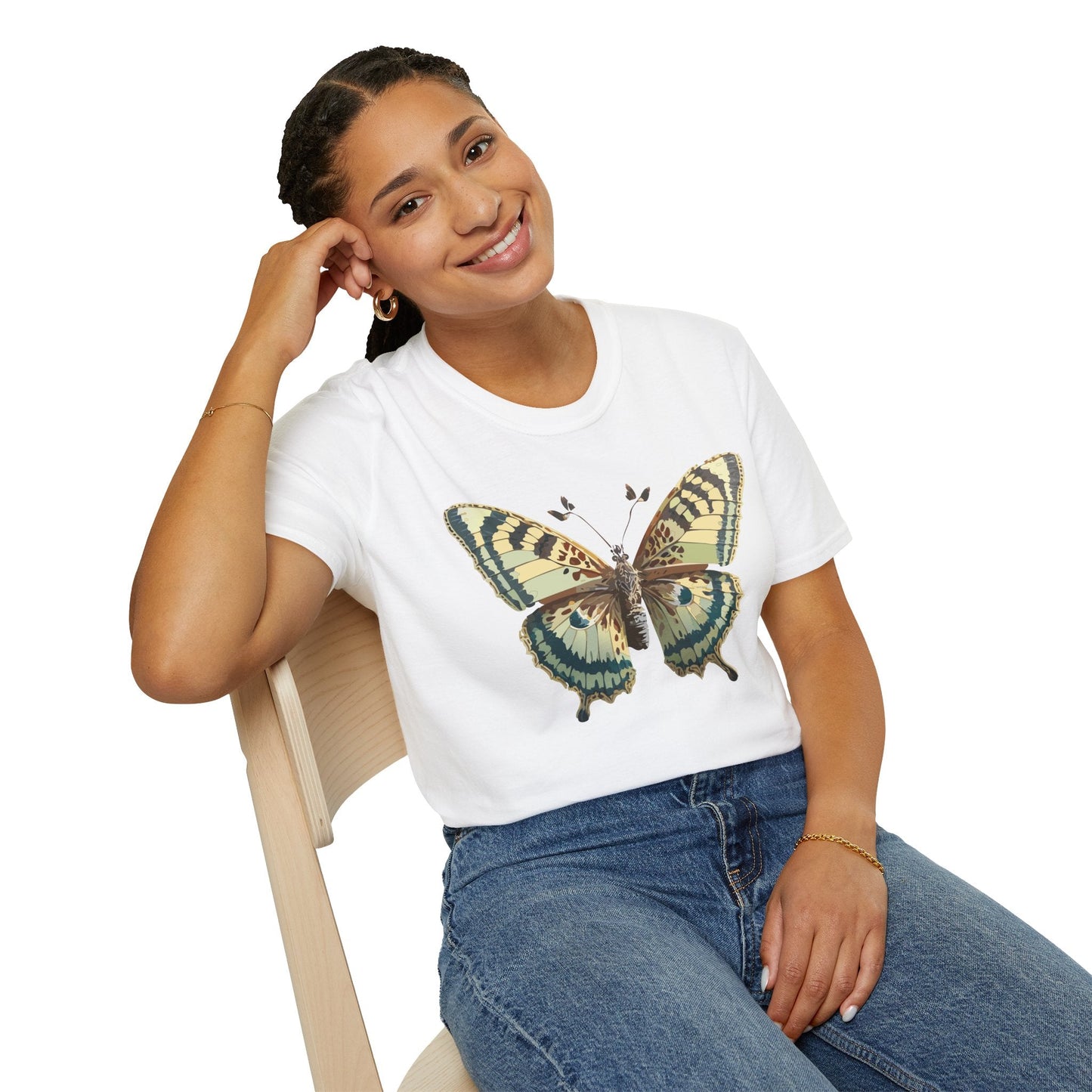 Butterfly Shirt Unisex T Shirt Monarch Butterfly Print Softstyle Gildan 64000 Tee