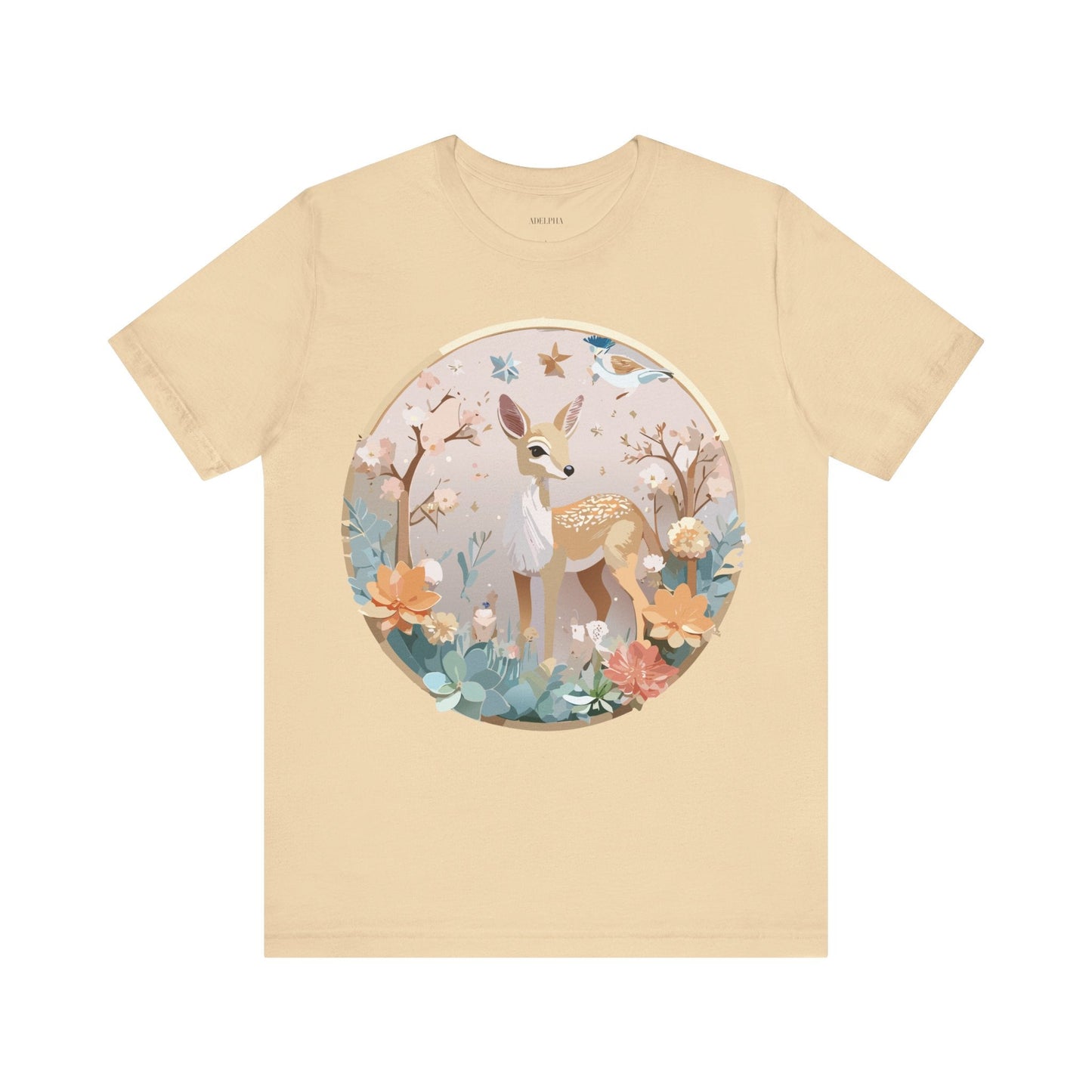 Medallion Graphic Unisex 100 Cotton Vintage Animal Medal Artwork Tee 9