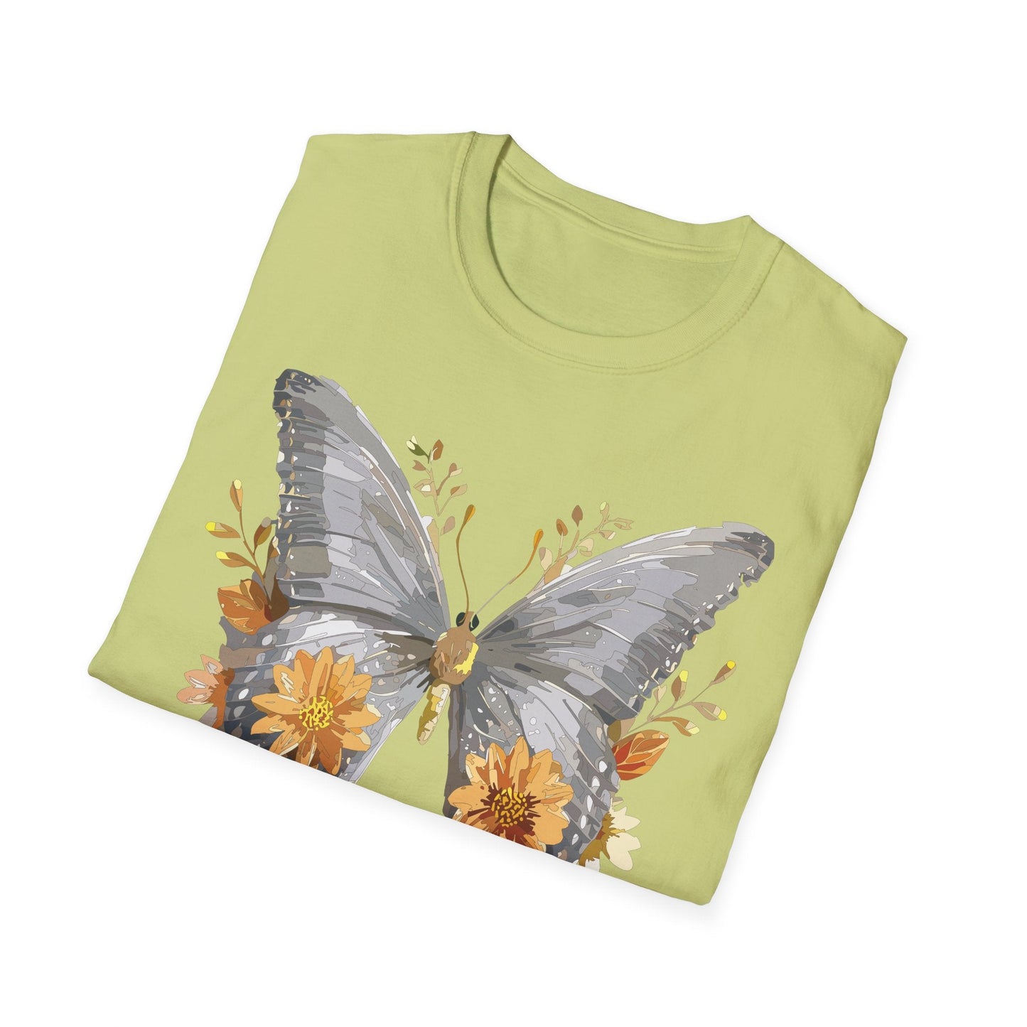 Butterfly T Shirt For Unisex Gildan Softstyle 64000 Cotton Comfort Monarch Design Tee