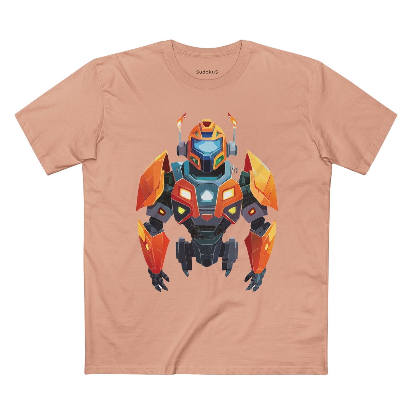 Cyborg Robot Graphic Unisex 100 Cotton Staple Tee 2