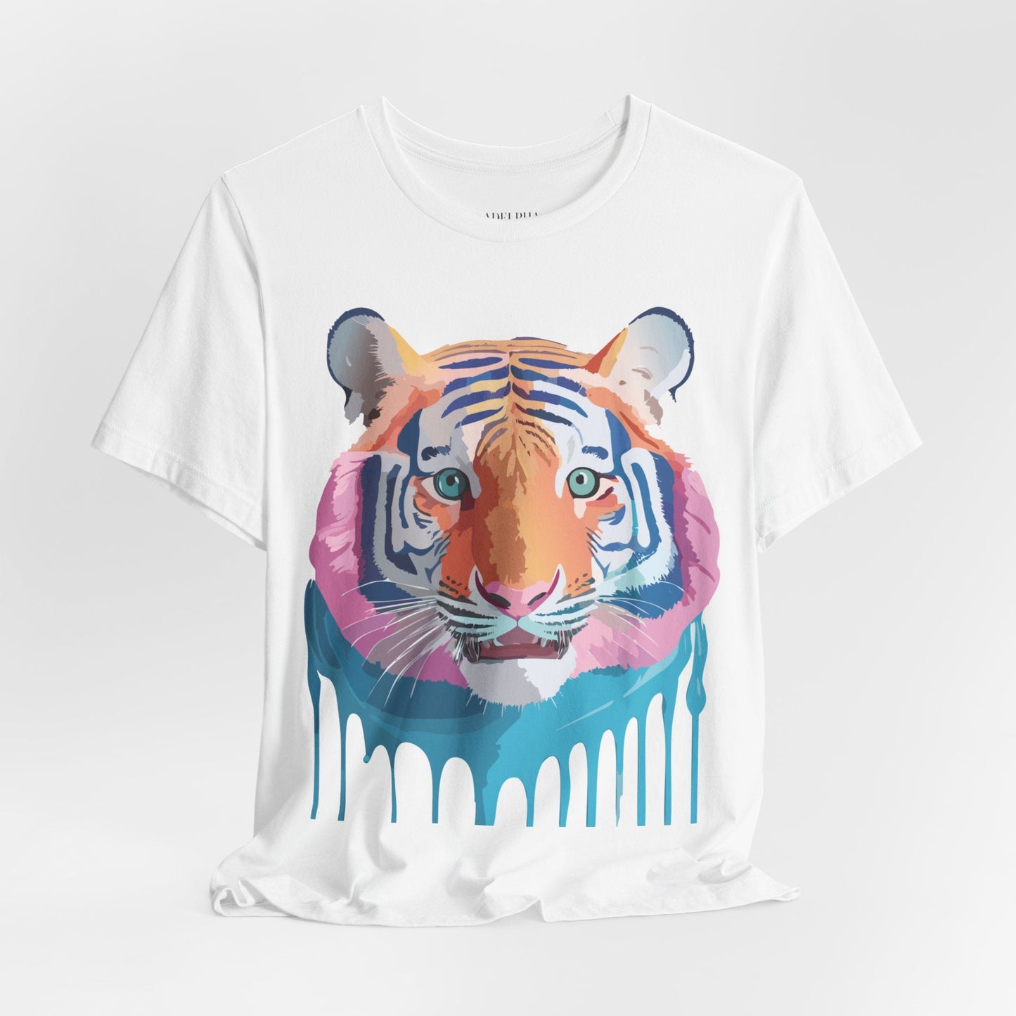 Tiger Shirt Graphic Tee Unisex Jersey Short Sleeve Art Design By Adelpha Vintage Inspired Artwork