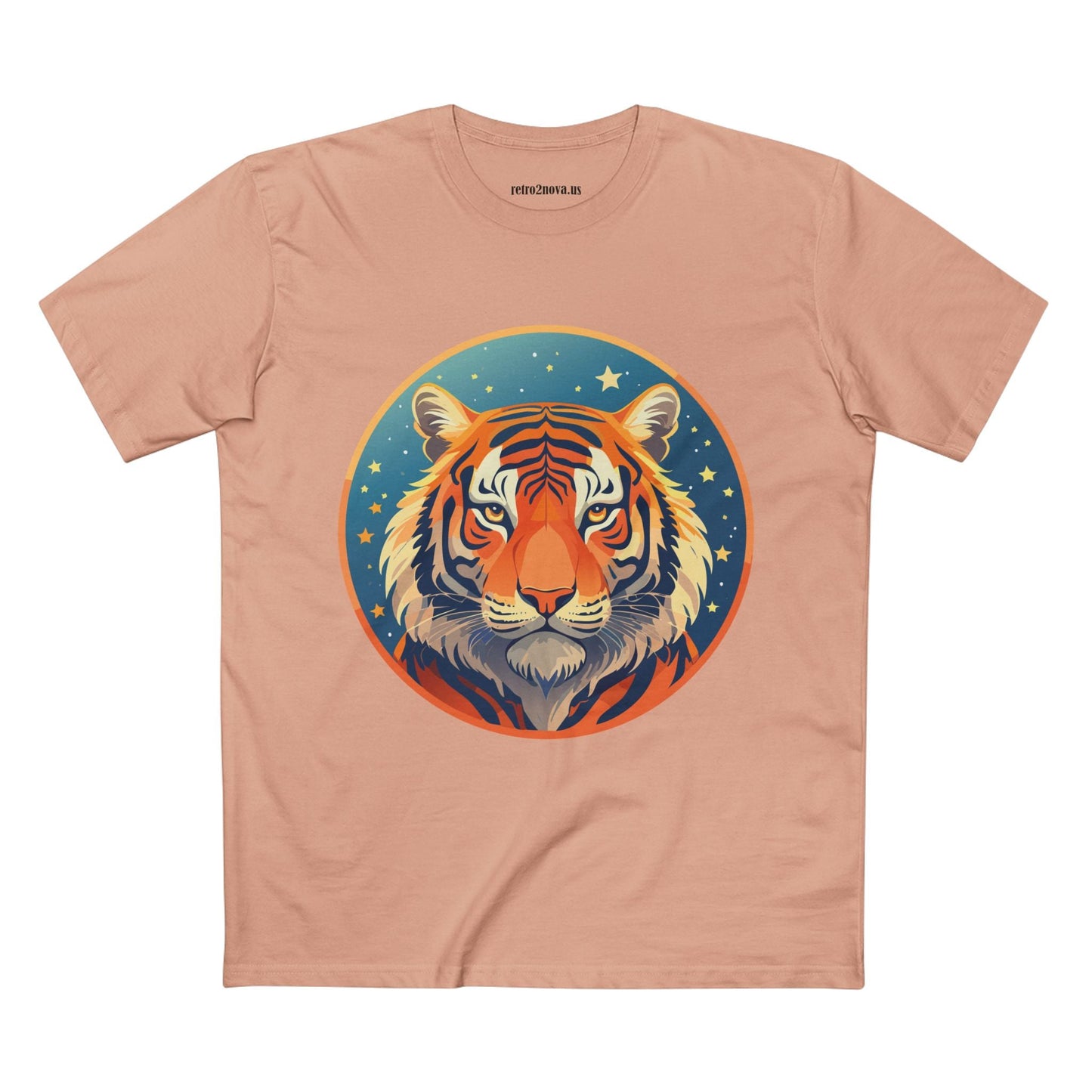 Unisex Premium Cotton Tiger Shirt Art Tee Original Design Animal Shirt Everyday Comfort Handmade Graphic Art Collection