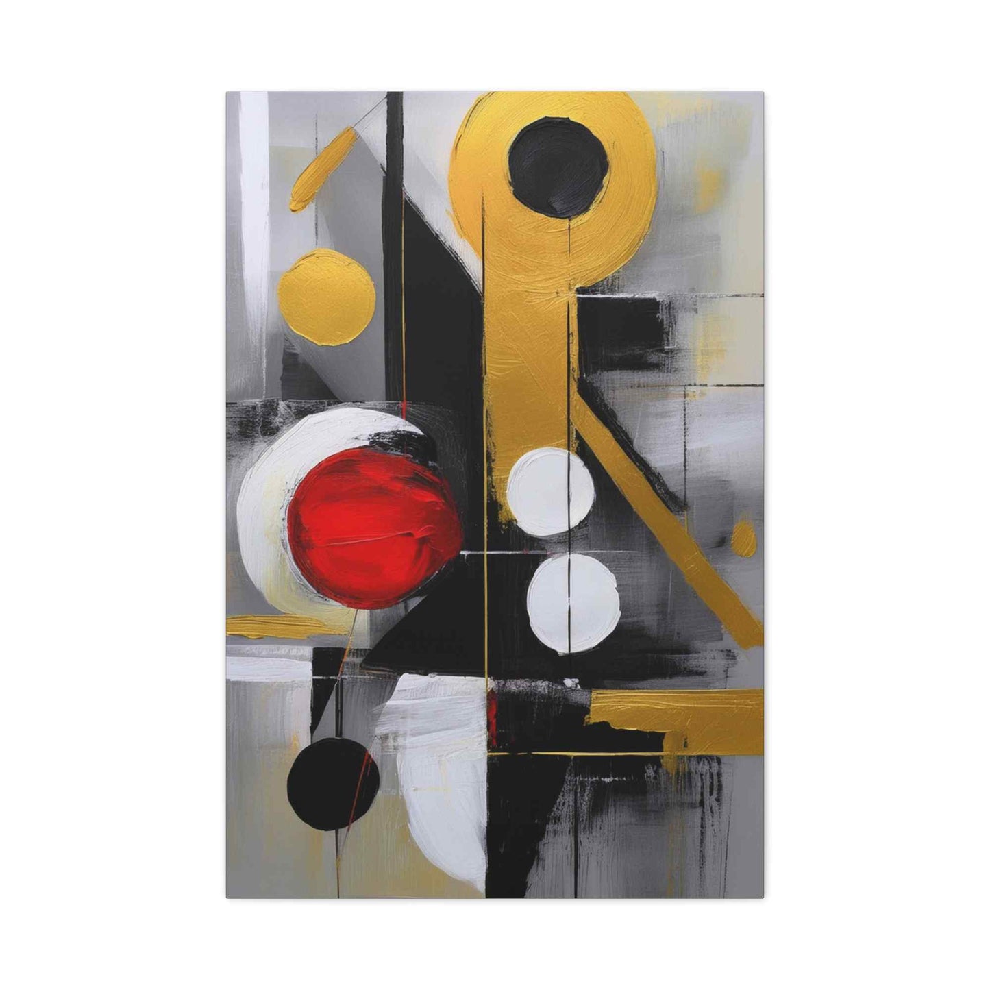 Red Abstract Painting Print Canvas 20x24,20x30,24x30, 24x32,24x36,30x40, 32x48,36x48,40x60 Pine-Wood Inner Frame ABS-24
