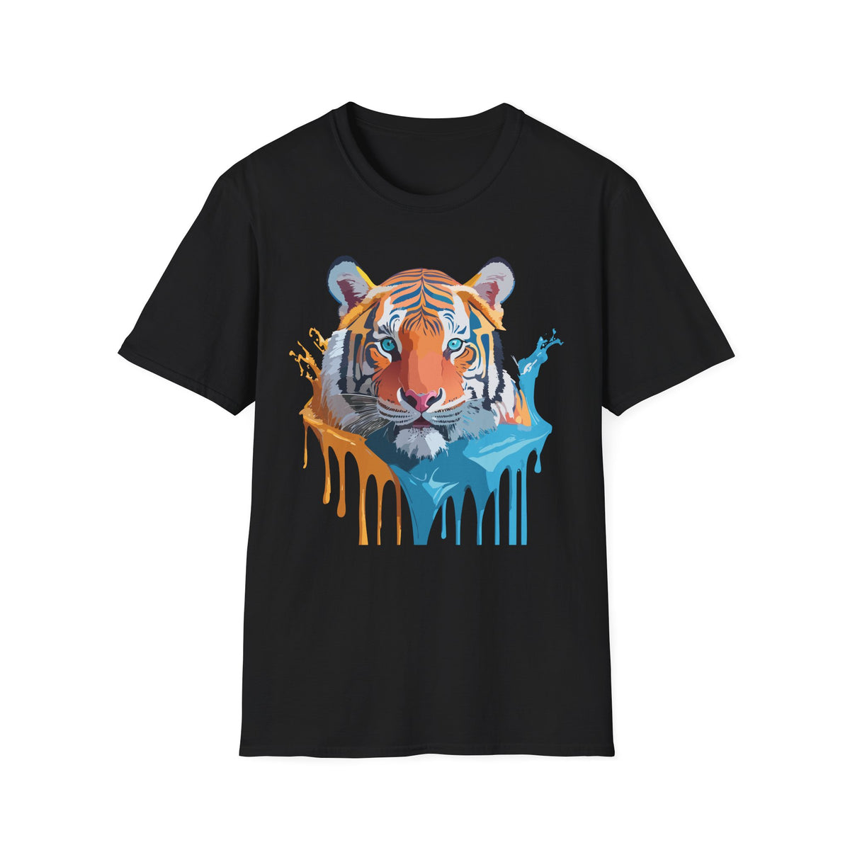 Colorful Drip Tiger Shirt | T-Shirt