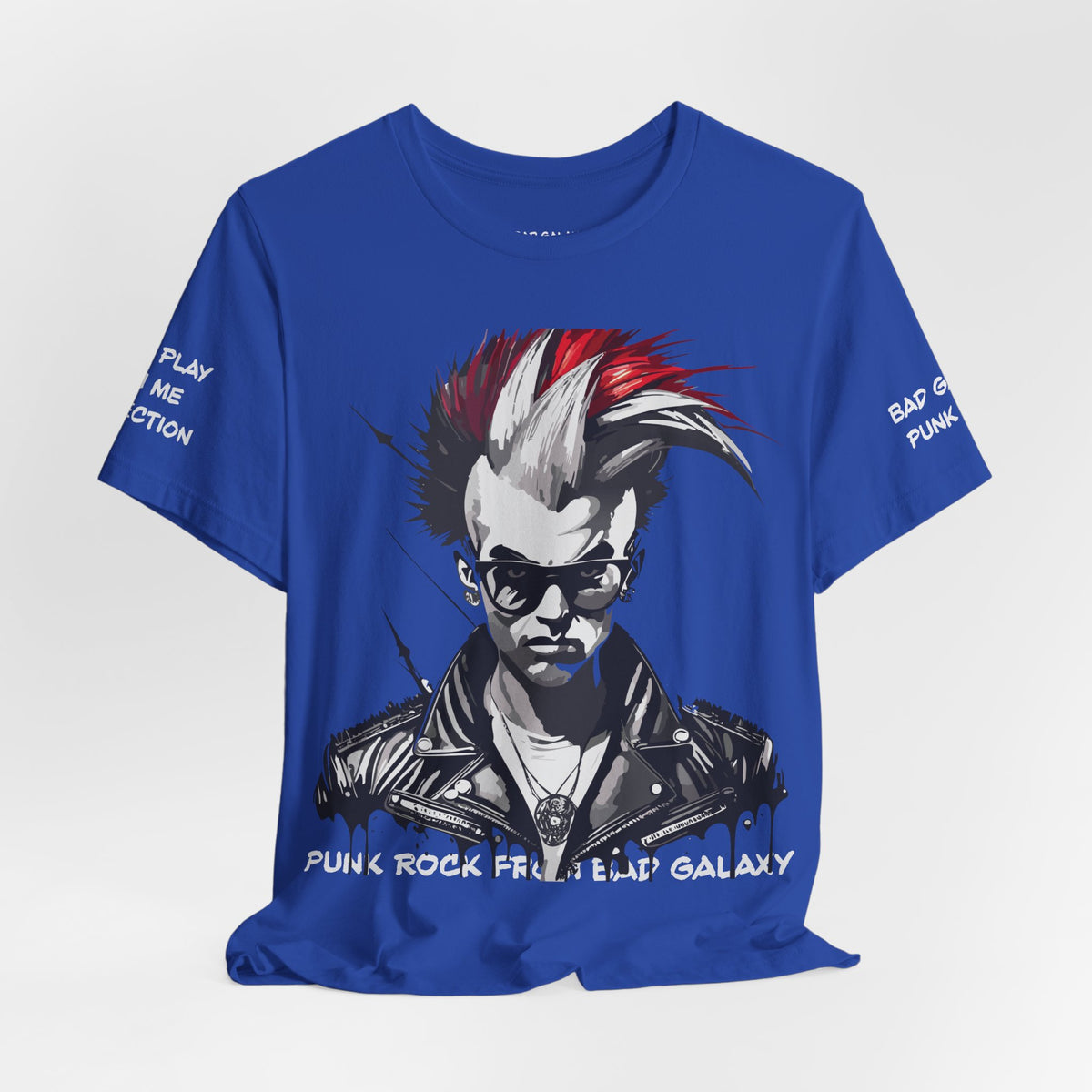 Punk Rock Graphic Unisex Cotton Bella+Canvas Tee with Art Design b26