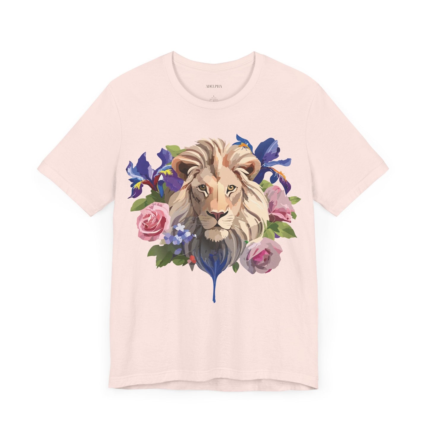 Adelpha Lion Graphic T Shirt Unisex Short Sleeve Art Design Tee Vintage Inspired