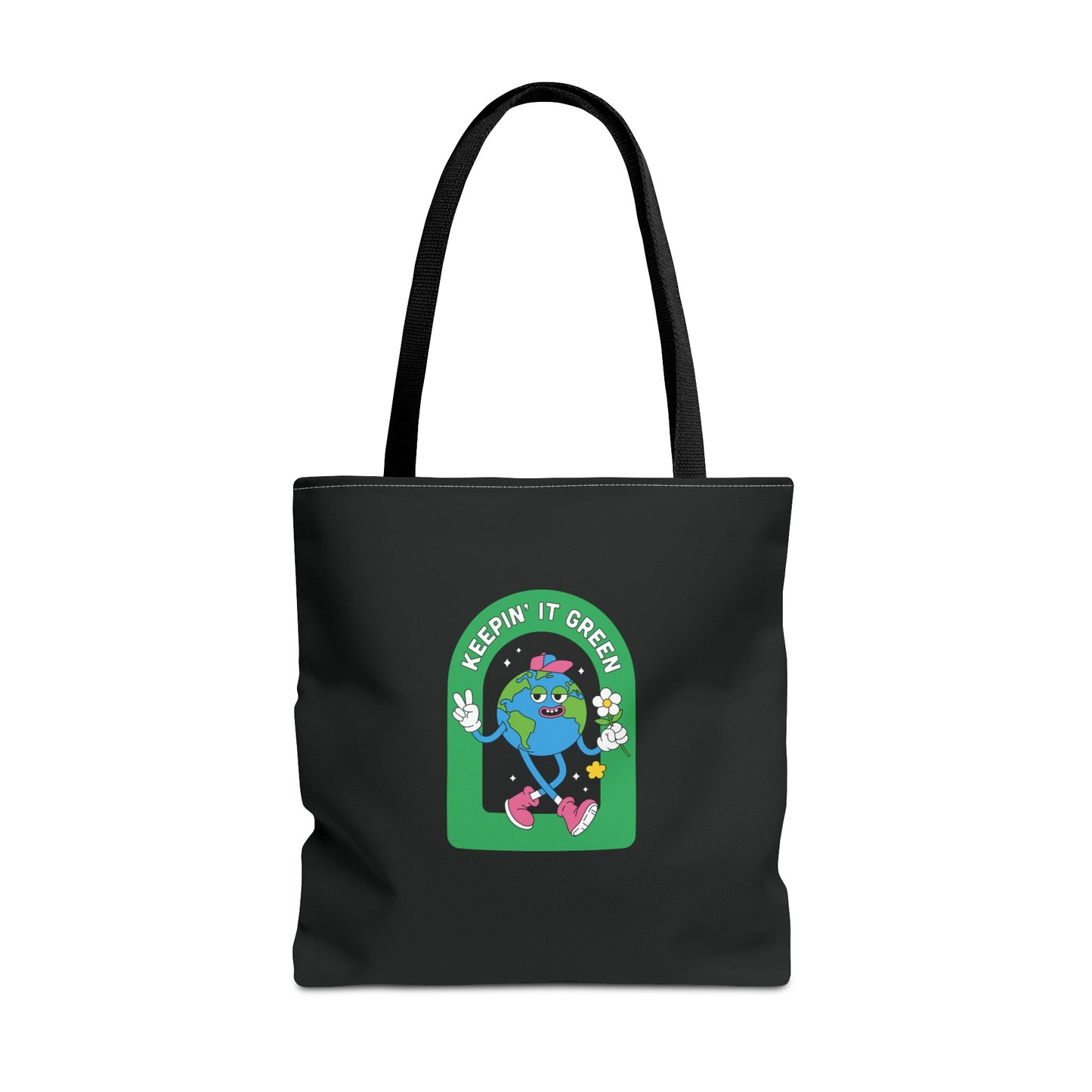ECO BLACK COLOR CANVAS BAG HIGH-QUALITY 100% SPUN POLYESTER 3 SIZES BAG-E6